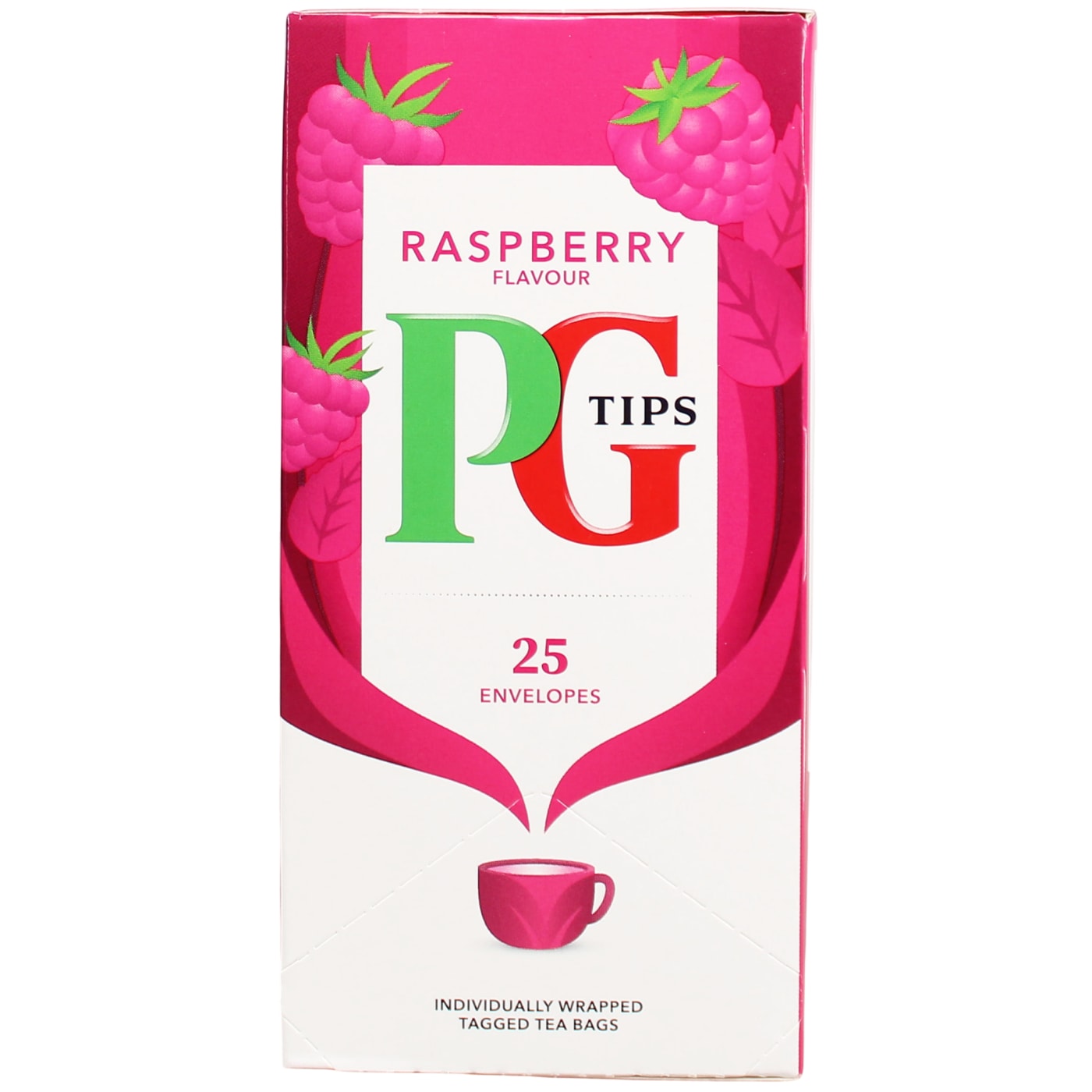 PG TIPS TEA BAGS ENVELOPES RASPBERRY 25'S