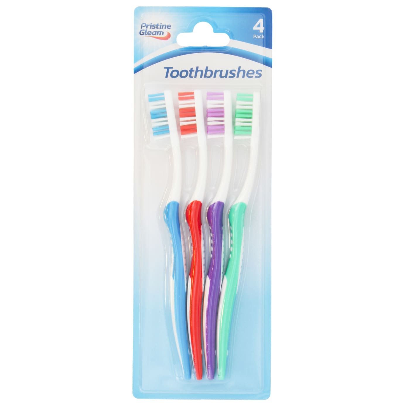 PRISTINE GLEAM TOOTHBRUSHES 4 PACK