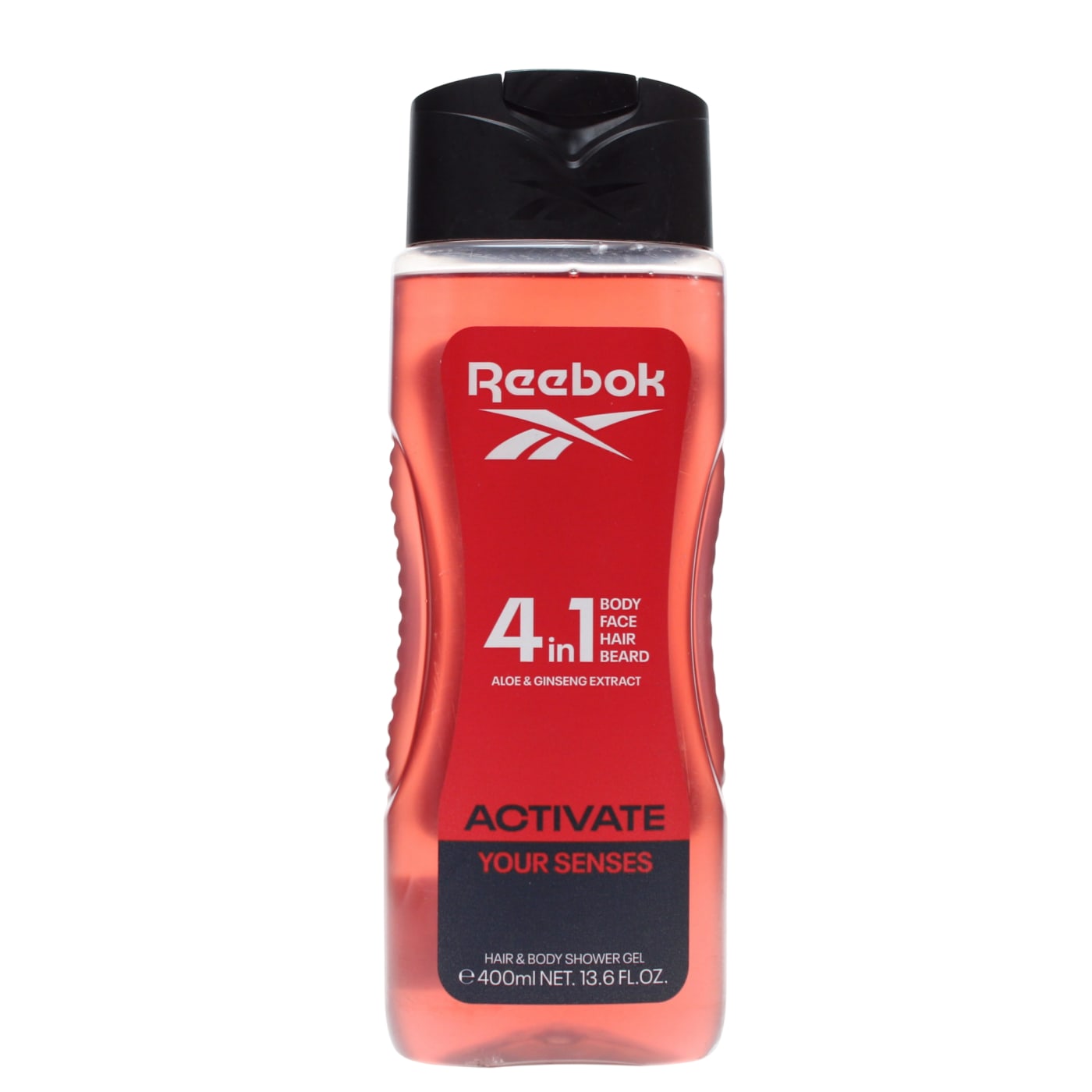 REEBOK MAN 4-IN-1 HAIR, BODY & SHOWER GEL ACTIVATE YOUR SENSES ALOE & GINSENG EXTRACT 400ML
