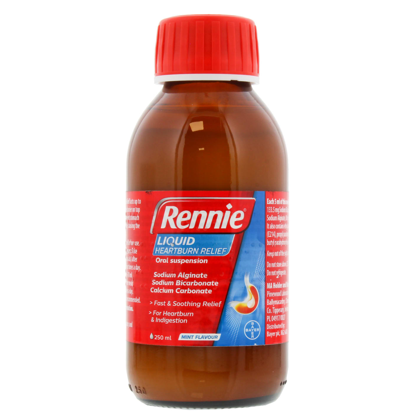 RENNIE HEARTBURN RELIEF LIQUID MINT 250ML