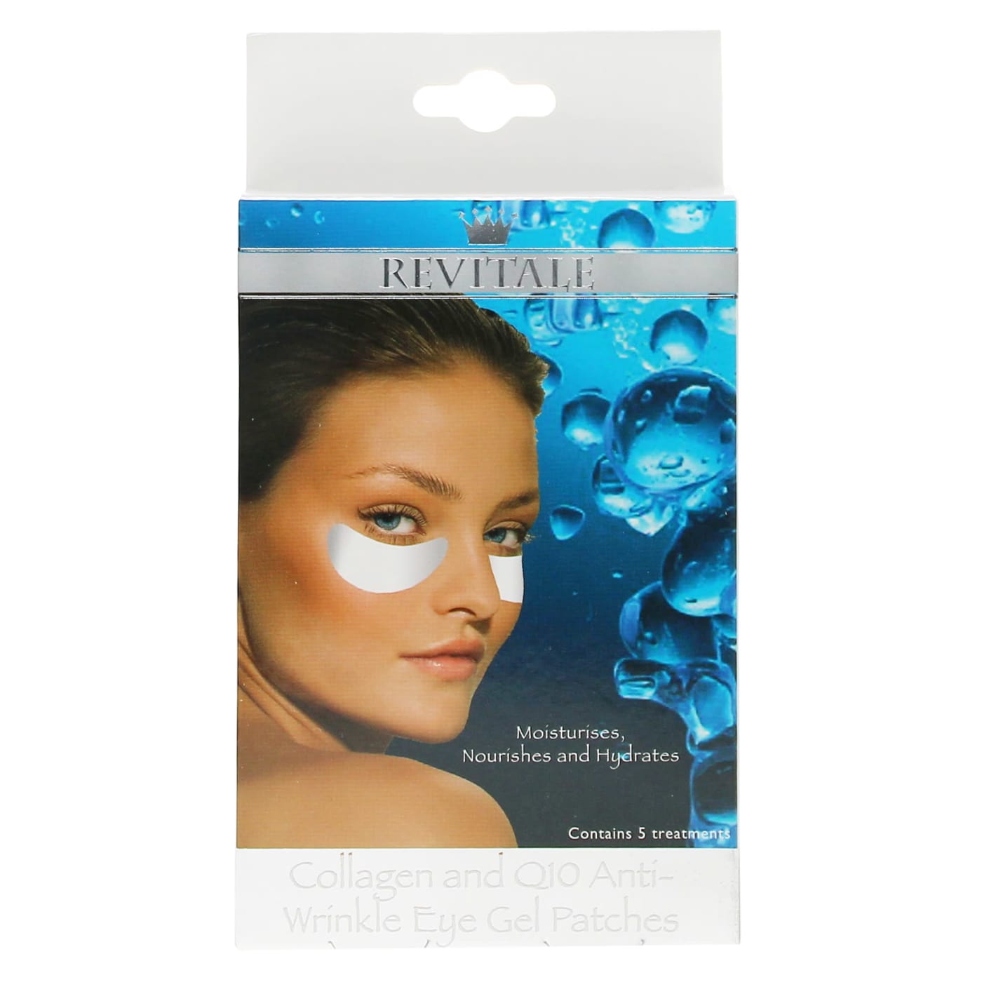 REVITALE COLLAGEN & Q10 ANTI WRINKLE EYE GEL PATCHES 5'S PAIRS