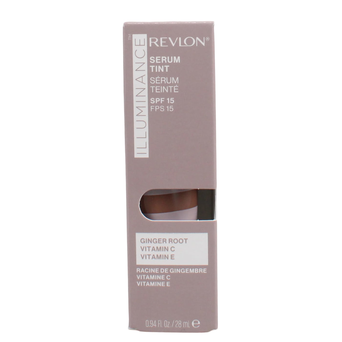 REVLON ILLUMINANCE FACE SERUM TINT GINGER ROOT VITAMIN C & VITAMIN E AMBER 517 SPF 15