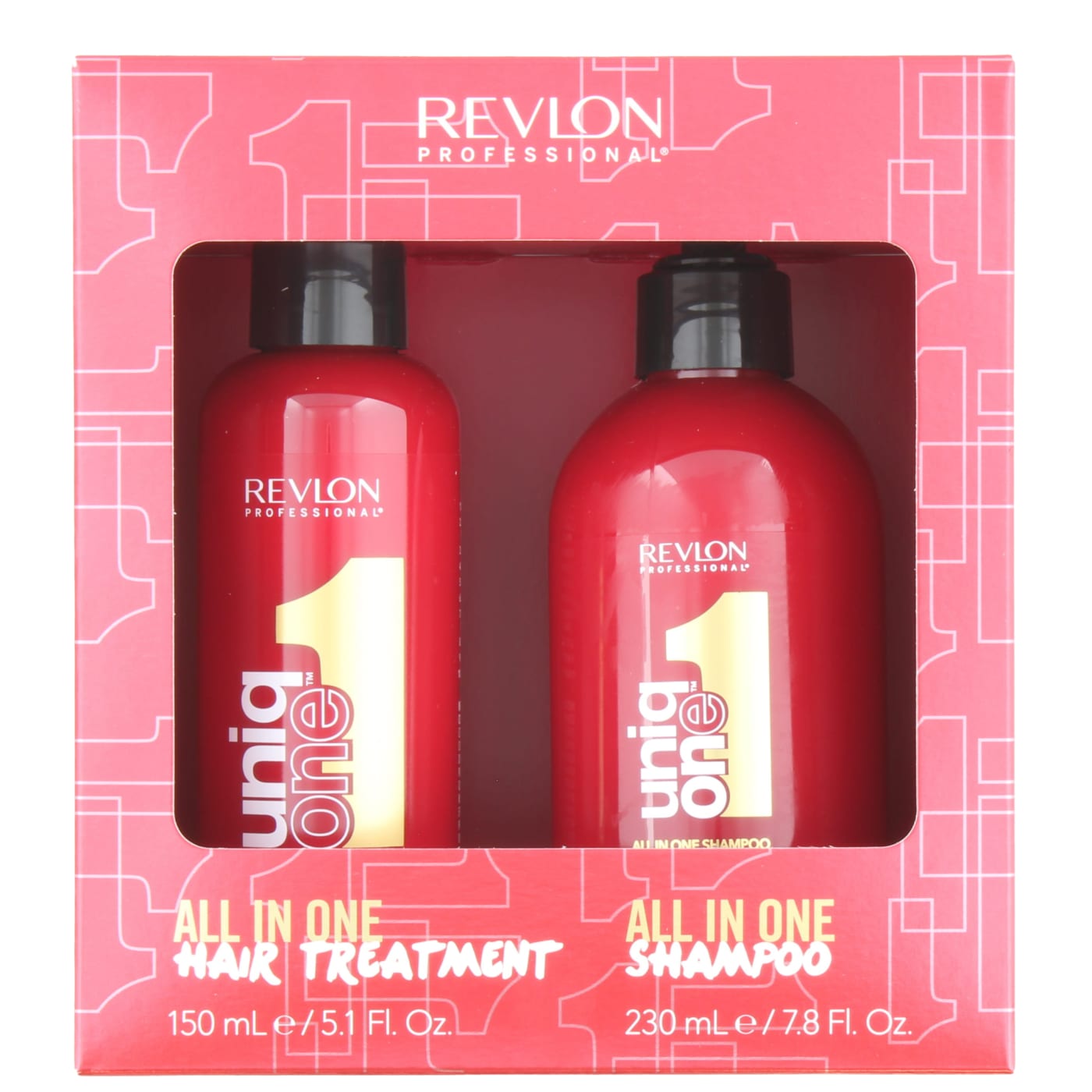 REVLON UNIQ ONE ALL IN ONE SET 2PC ( TREATMENT & 230ML SHAMPOO) 150ML