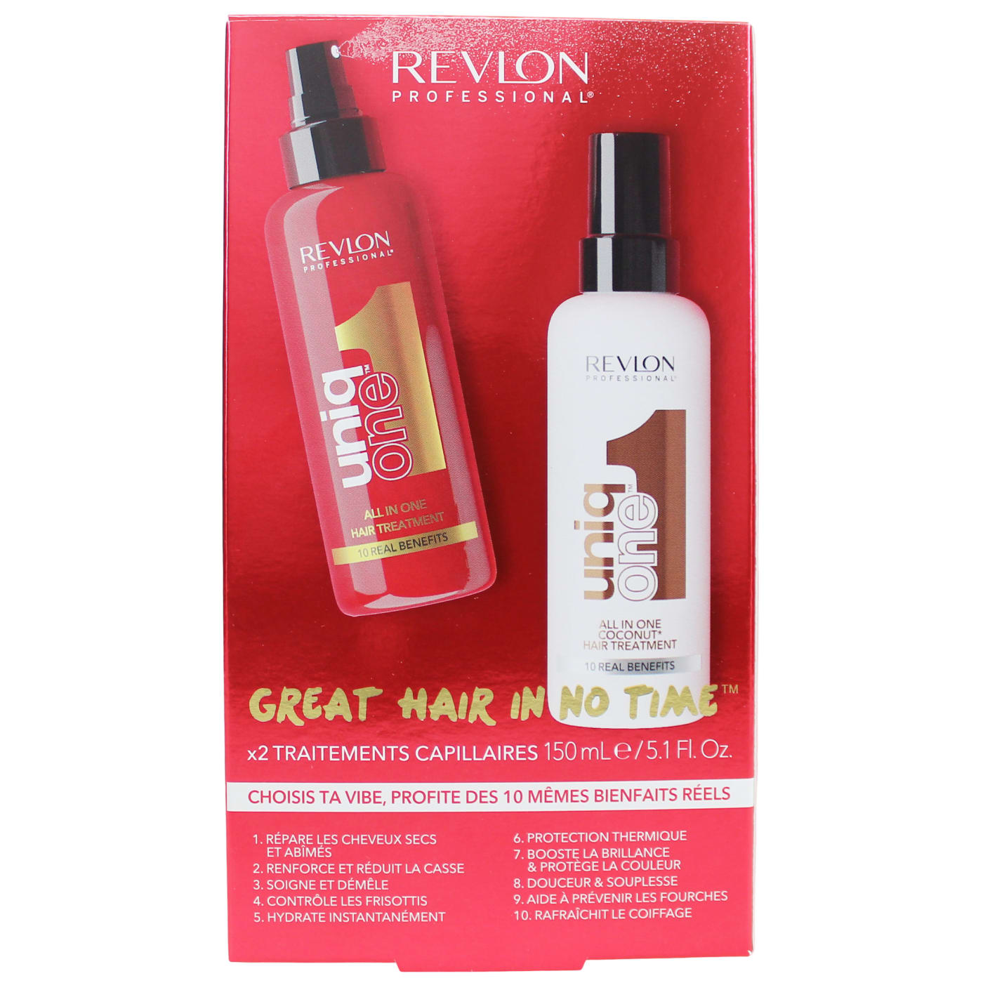 REVLON PROFESSIONAL UNIQ 1 TREATMENT DUO SET (ORIGINAL & COCONUT) 150ML