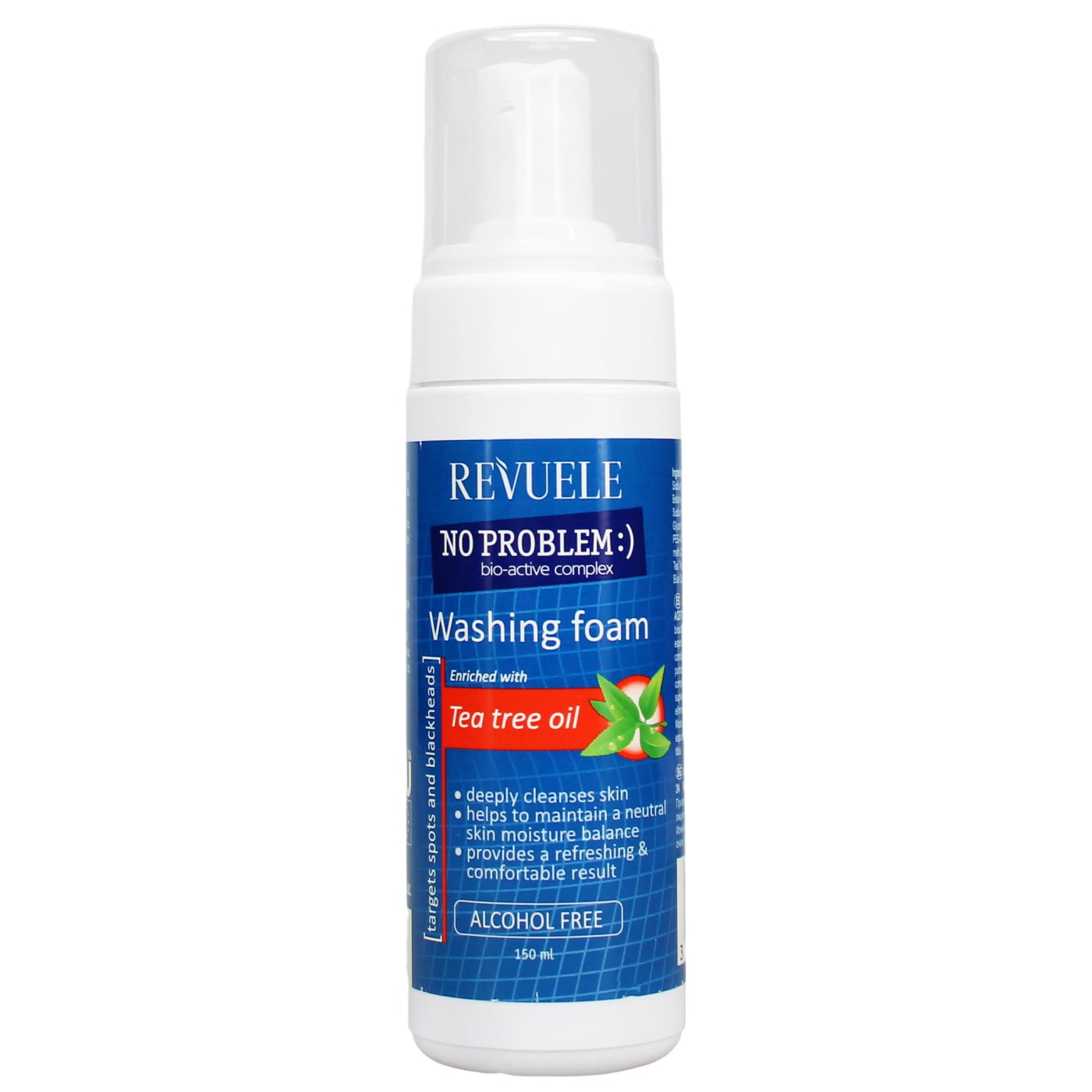REVUELE NO PROBLEM WASHING FOAM ANTI-ACNE & BLACKHEADS WITH TEA TREE OIL 150ML