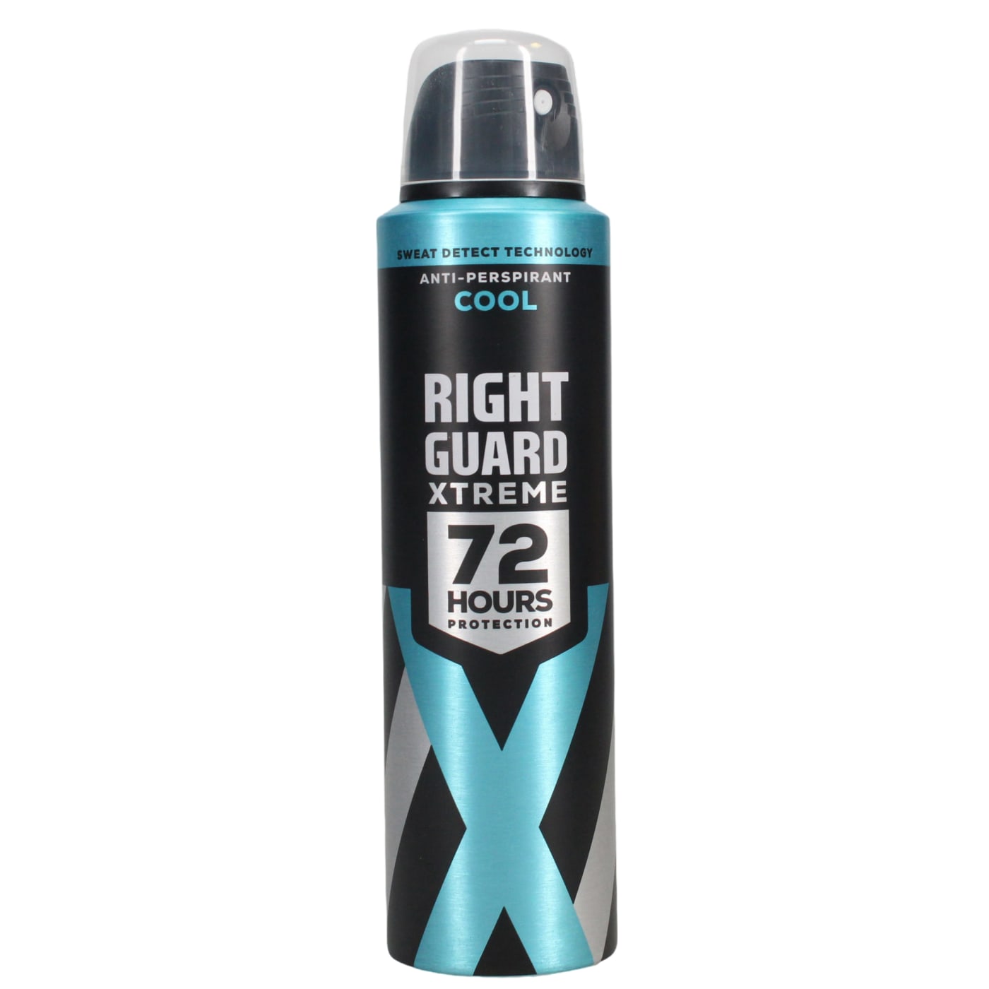 RIGHT GUARD XTREME ANTI-PERSPIRANT DEODORANT SPRAY SILVER COOL IMPACT 72HR 150ML