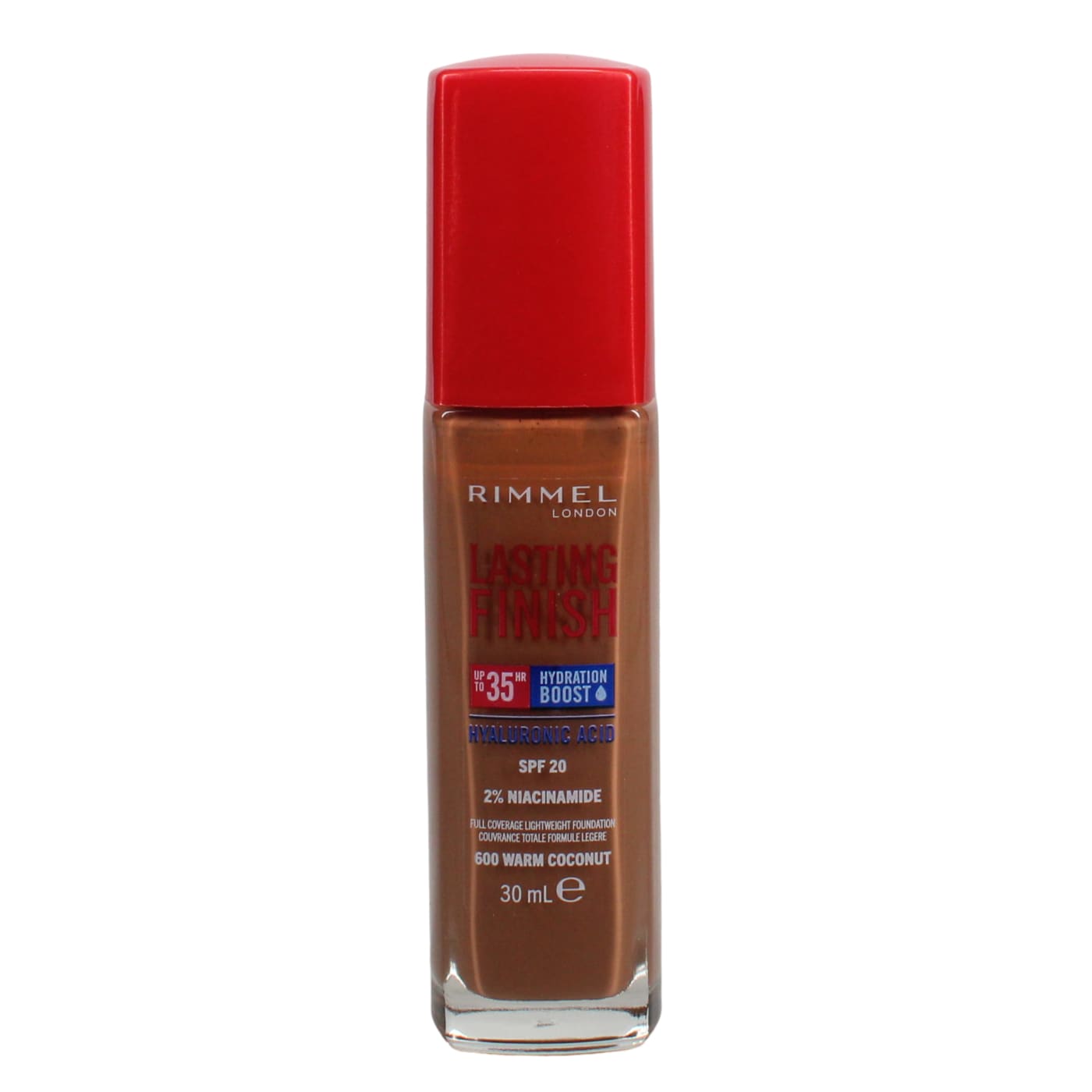 RIMMEL LASTING FINISH FOUNDATION 35HR SPF 20 WARM COCONUT 600 30ML