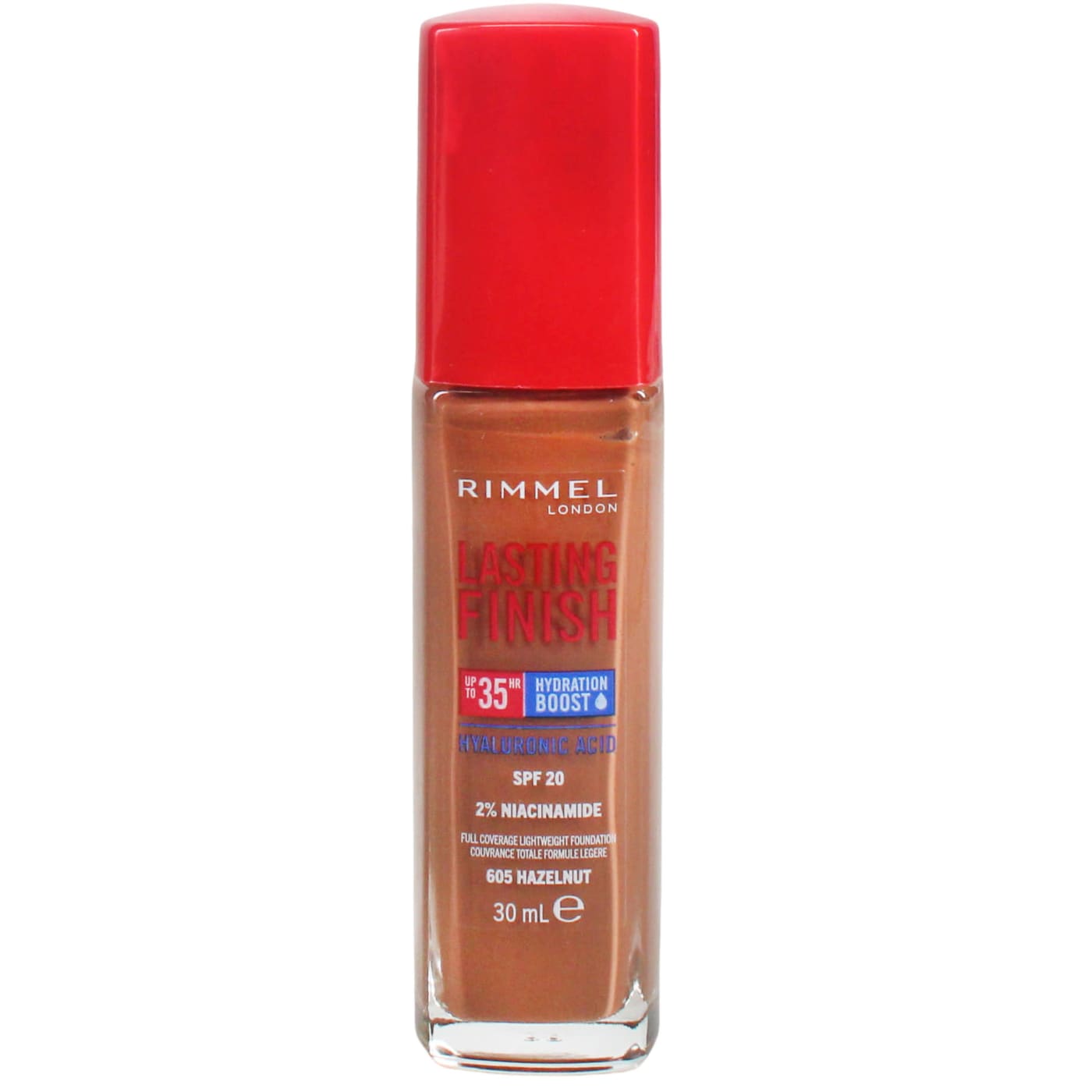 RIMMEL LASTING FINISH FOUNDATION HAZELNUT 605 30ML