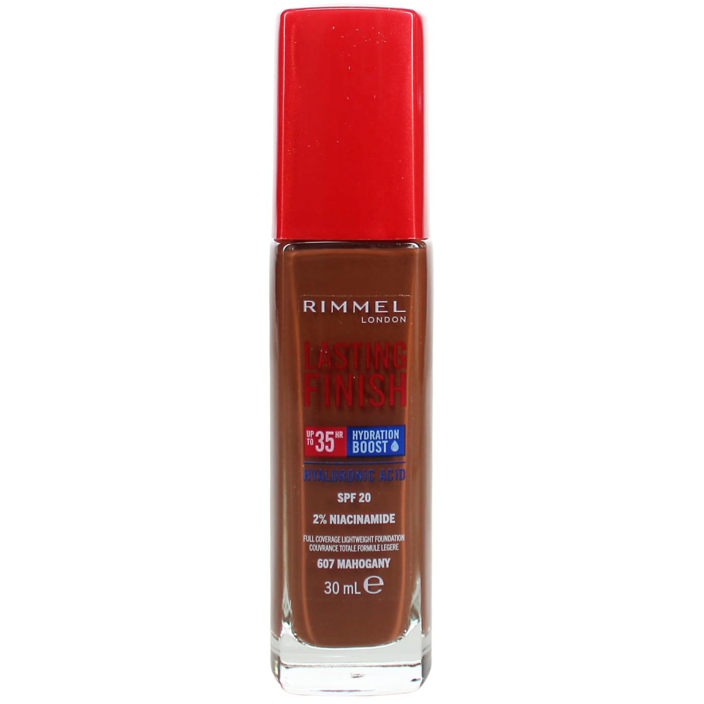 RIMMEL LASTING FINISH FOUNDATION MAHOGANY 607 30ML