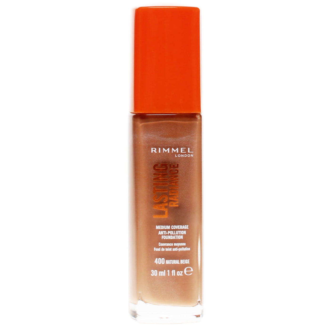 RIMMEL LASTING RADIANCE FOUNDATION NATURAL BEIGE 400 30ML