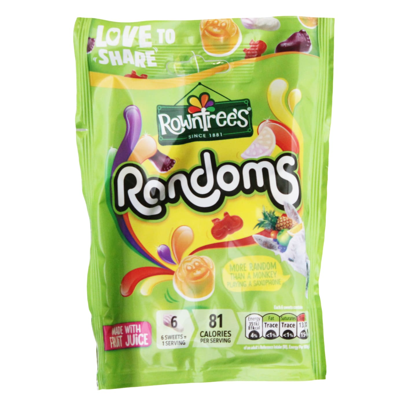 ROWNTREE'S RANDOMS 150G POUCH BAG