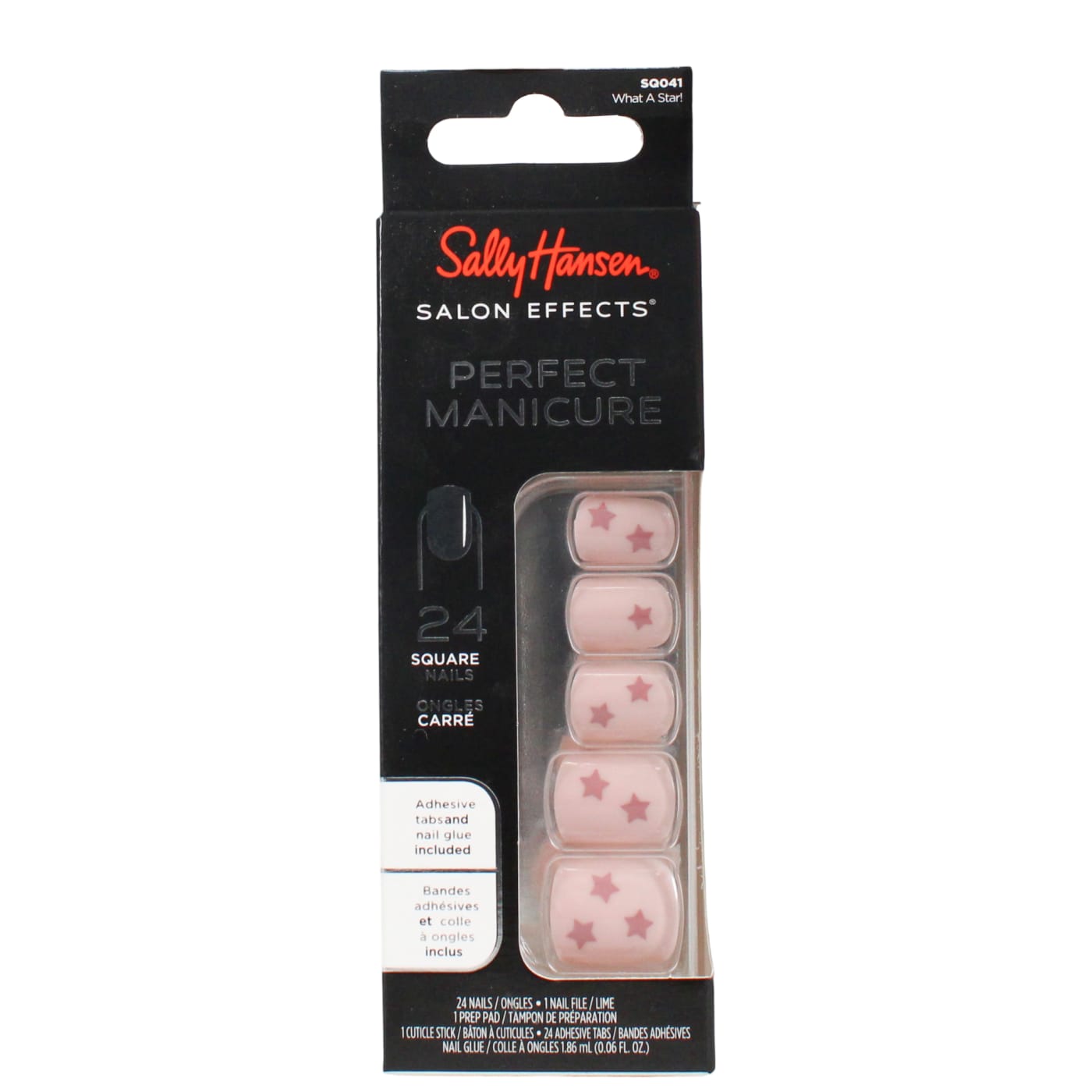 SALLY HANSEN SALON EFFECTS FALSE NAILS SQUARE WHAT A STAR