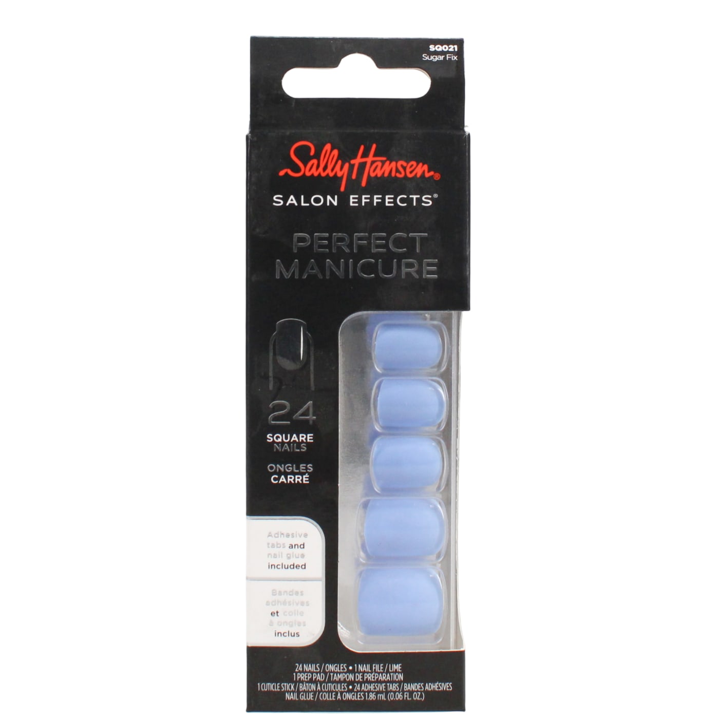 SALLY HANSEN SALON EFFECTS FALSE NAILS SQUARE SUGAR FIX