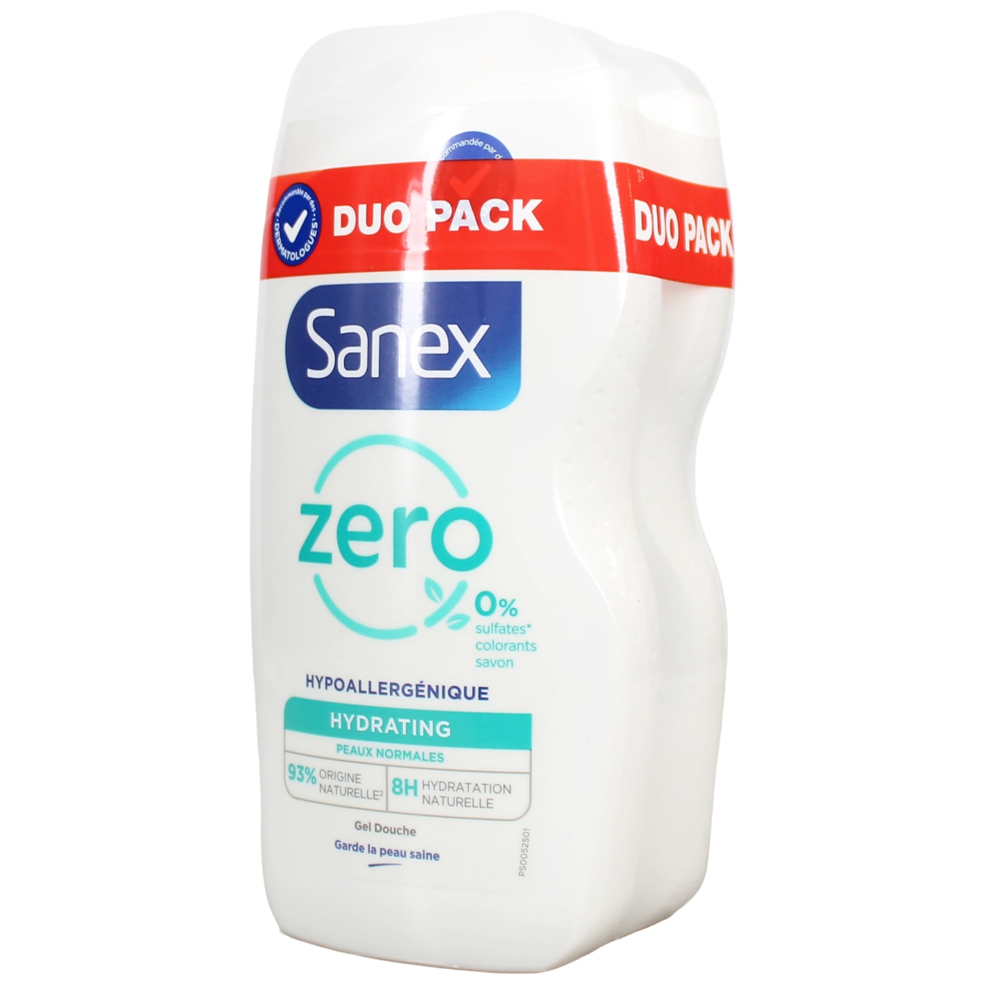SANEX 2 X SHOWER GEL 0% HYDRATING (TWIN PACK) 475ML