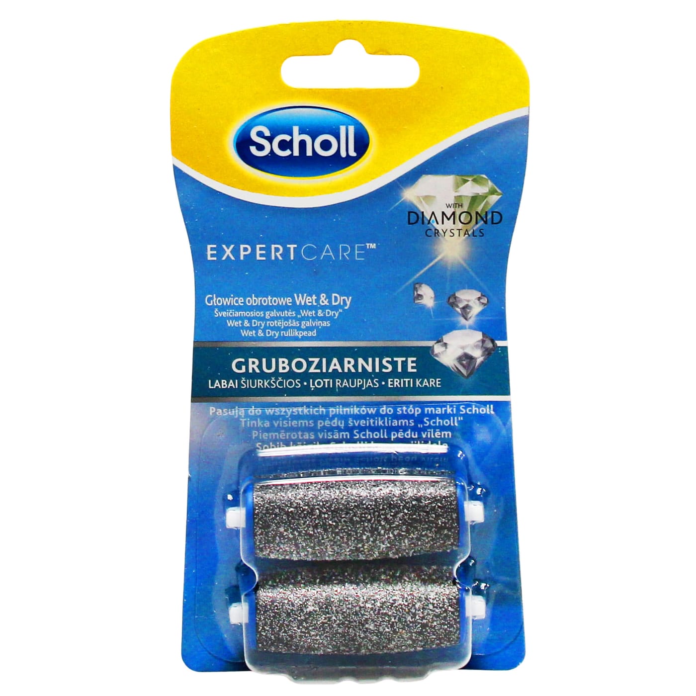 SCHOLL VELVET SMOOTH ROTATING ROLLS PEDI REFILL 2 PACK