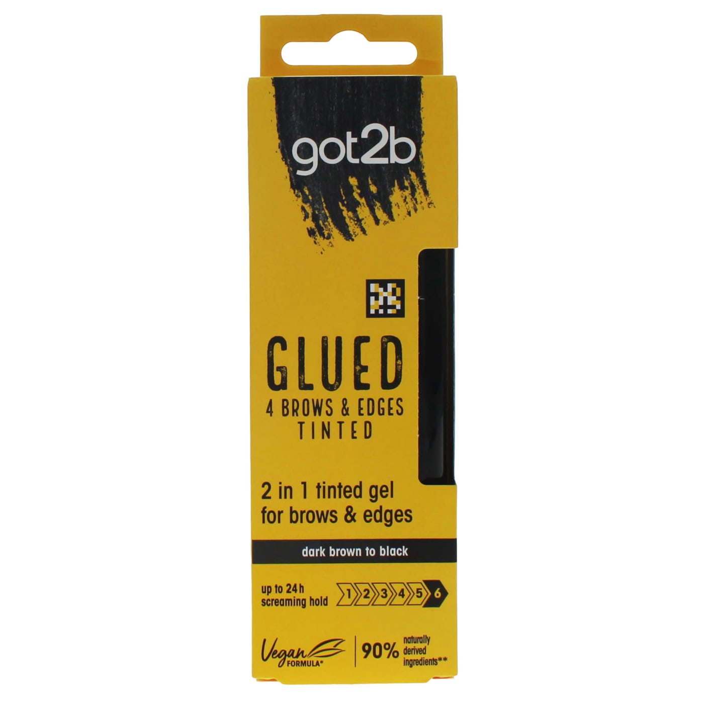 SCHWARZKOPF GOT2B GLUED 2IN1 BROWS & EDGES TINTED BLACK 16ML
