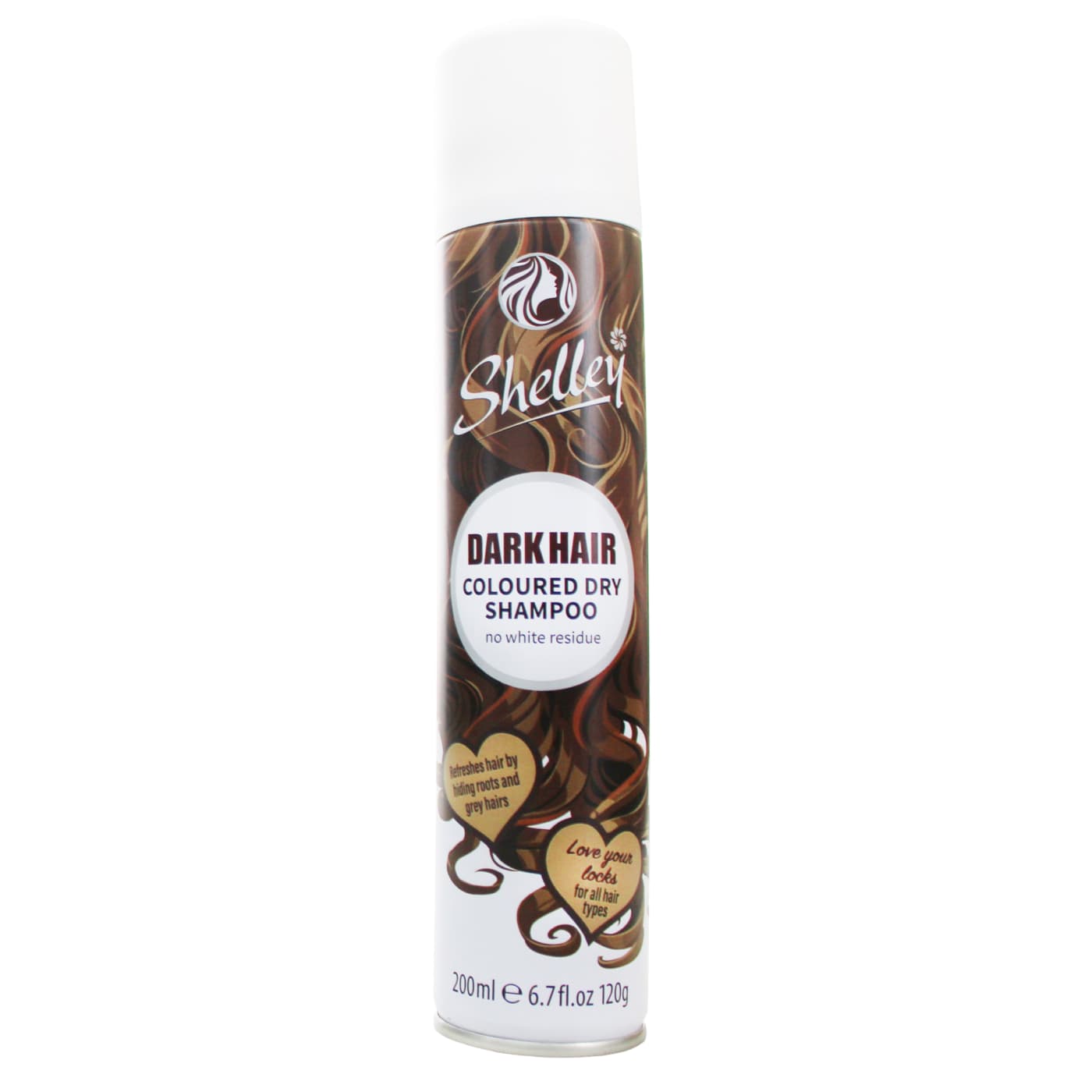 SHELLEY COLOURED DRY SHAMPOO DARK HAIR 200ML