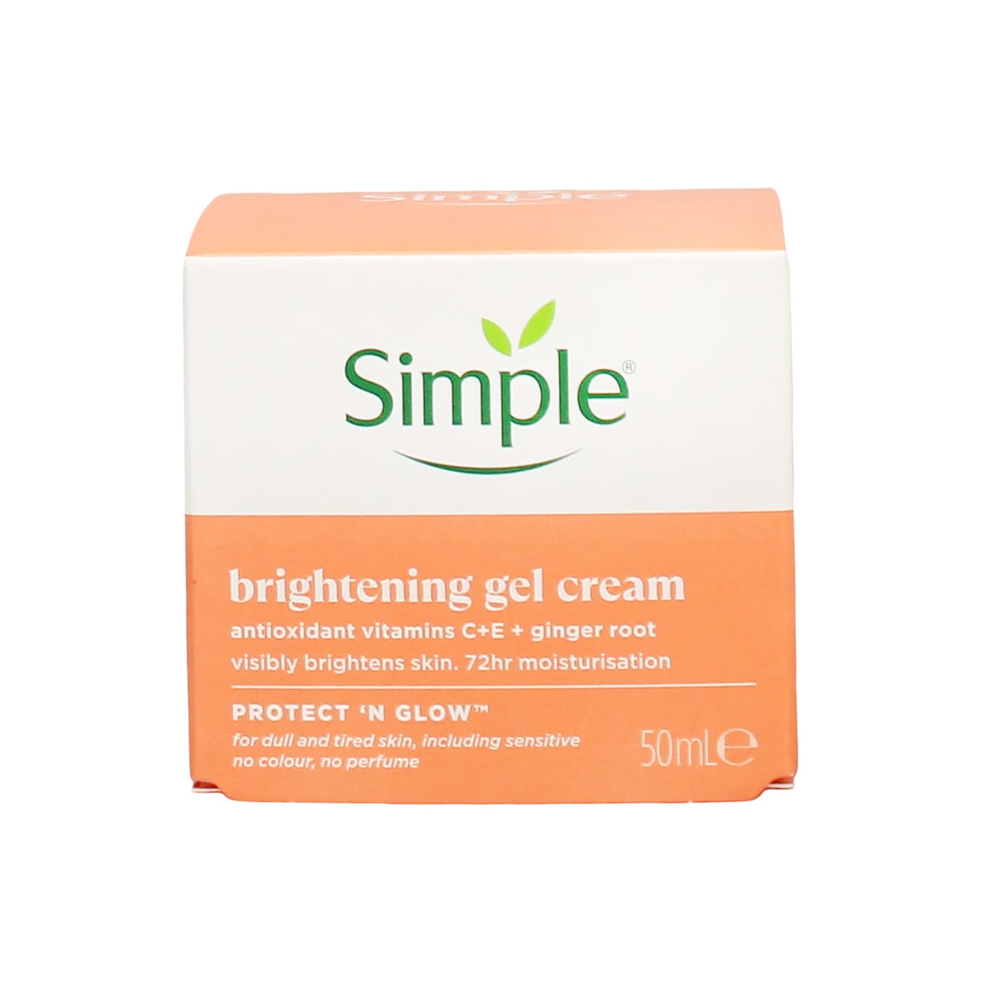SIMPLE FACE MOISTURISER BRIGHTENING GEL CREAM 50ML