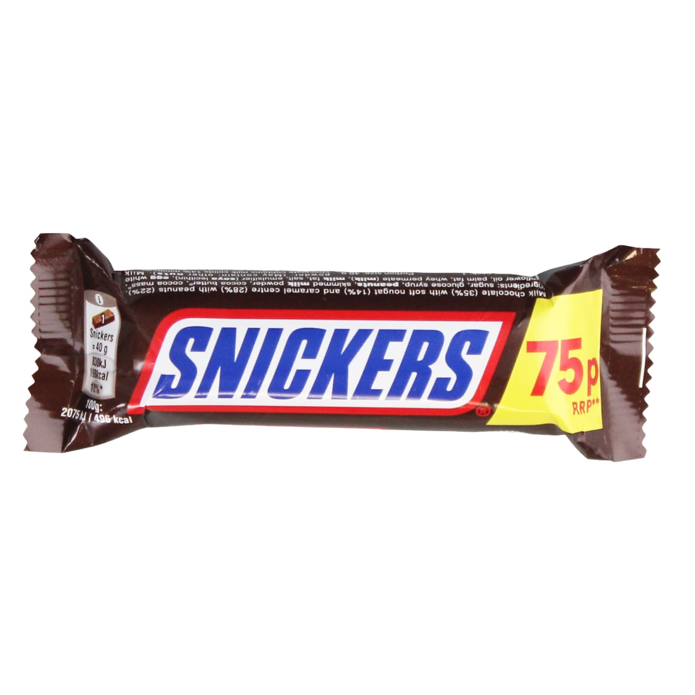 SNICKERS 40G BAR PMP 75P