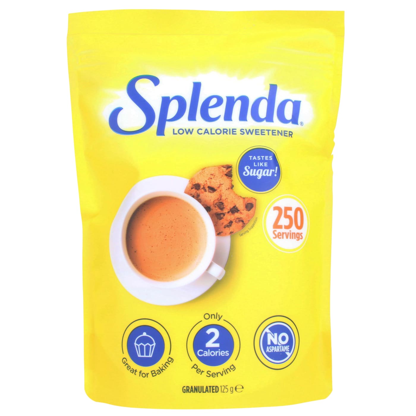 SPLENDA 125G GRANULATED SWEETENER
