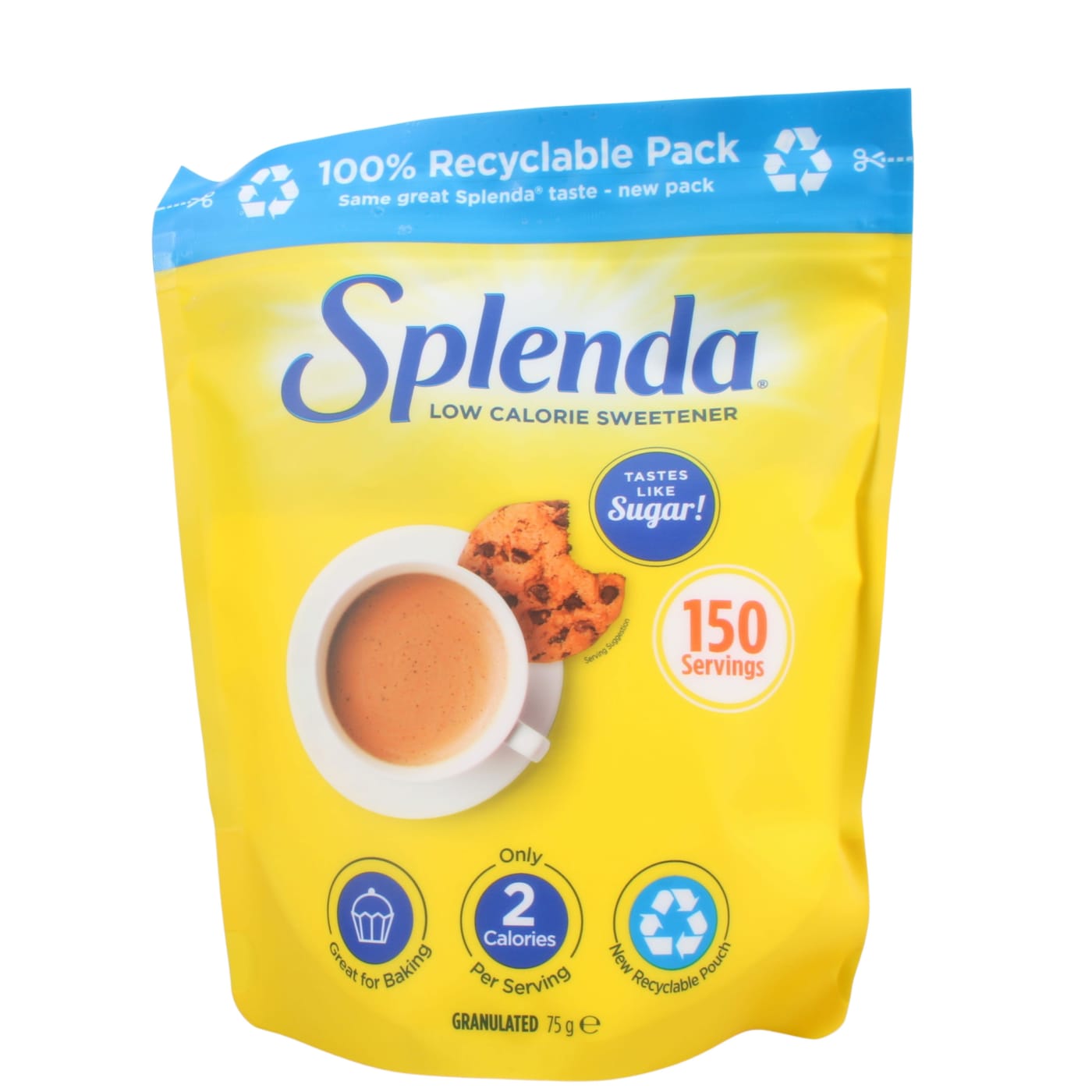 SPLENDA 75G GRANULATED SWEETENER POUCH