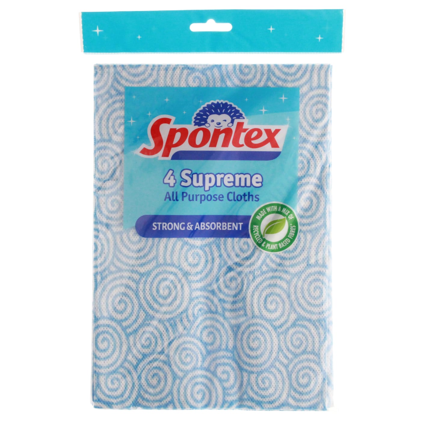 SPONTEX SUPREME ALL PURPOSE CLOTHS 4 PACK