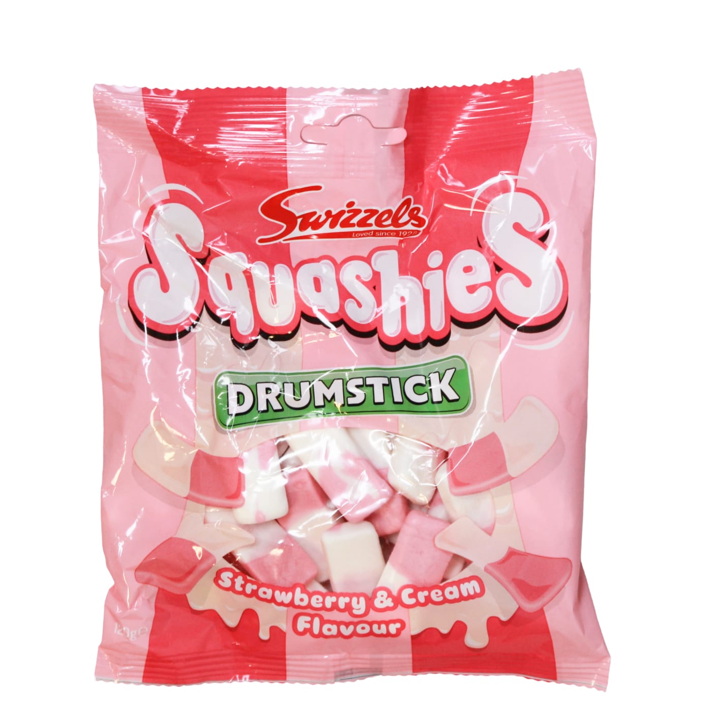 SWIZZELS SQUASHIES 120G STRAWBERRY & CREAM