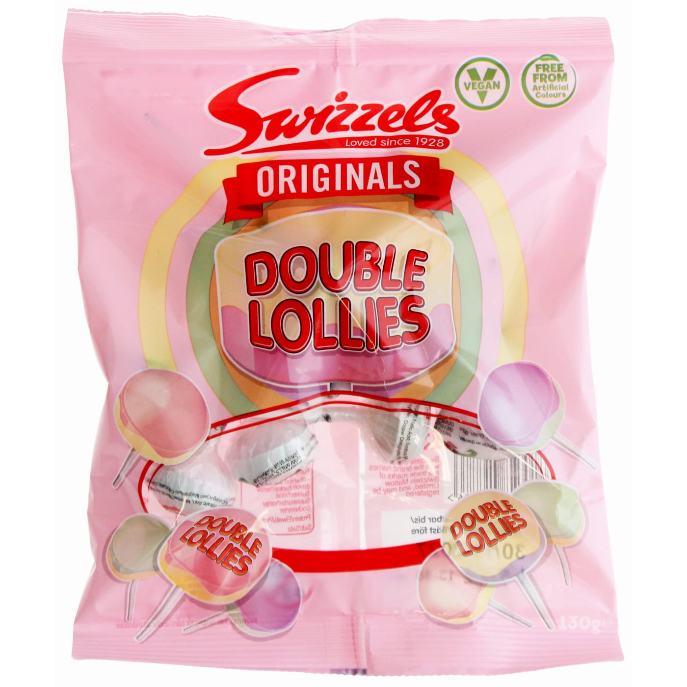 SWIZZELS 130G ORIGINALS DOUBLE LOLLIES