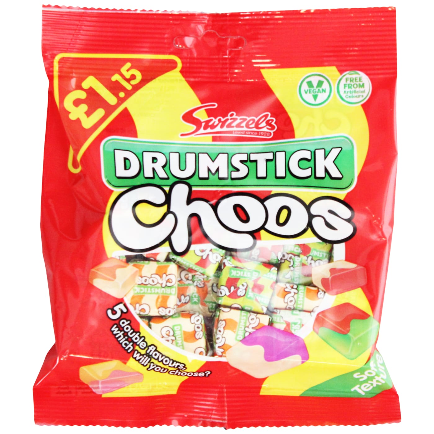 SWIZZELS DRUMSTICK 115G CHOOS PMP £1.15