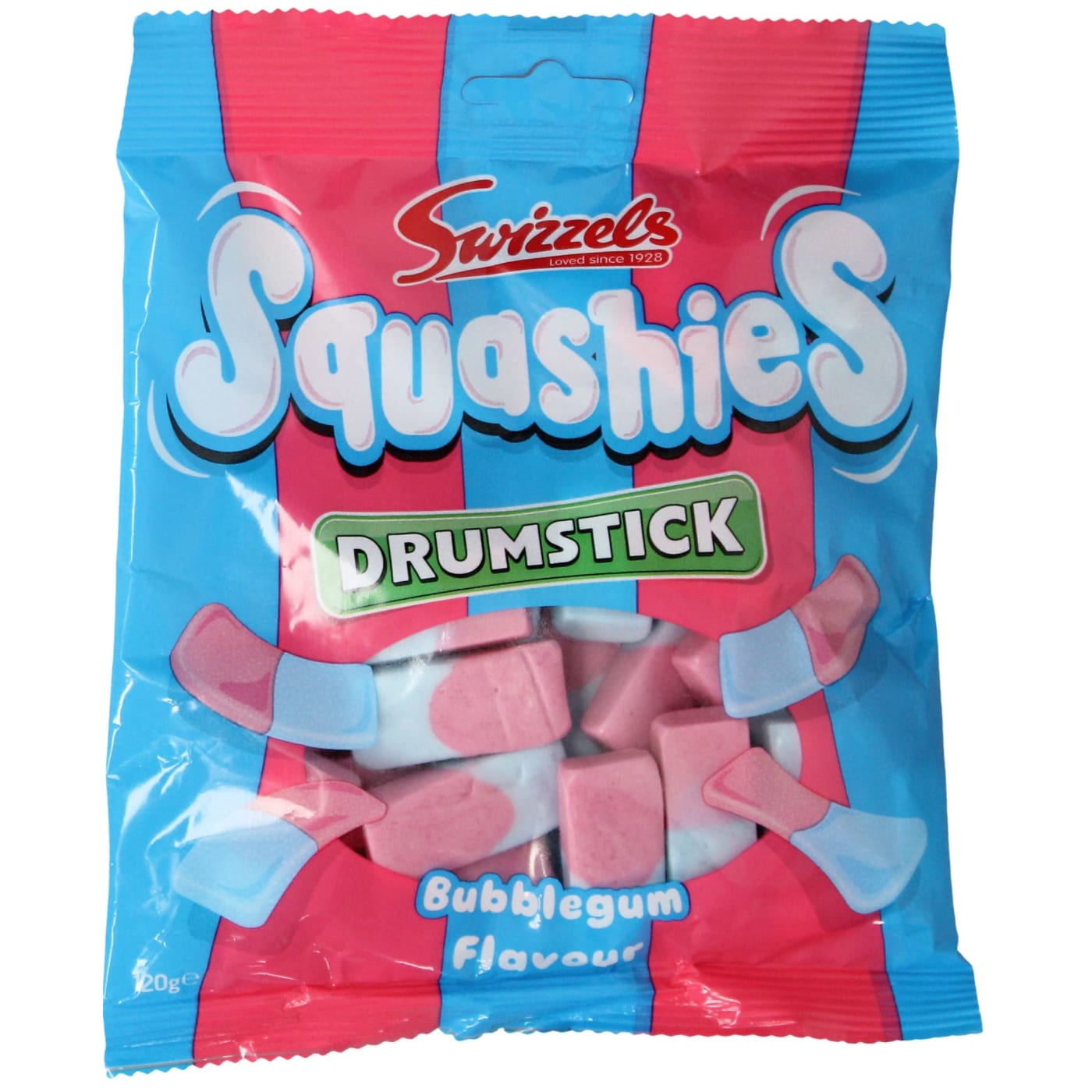 SWIZZELS SQUASHIES 120G BUBBLEGUM