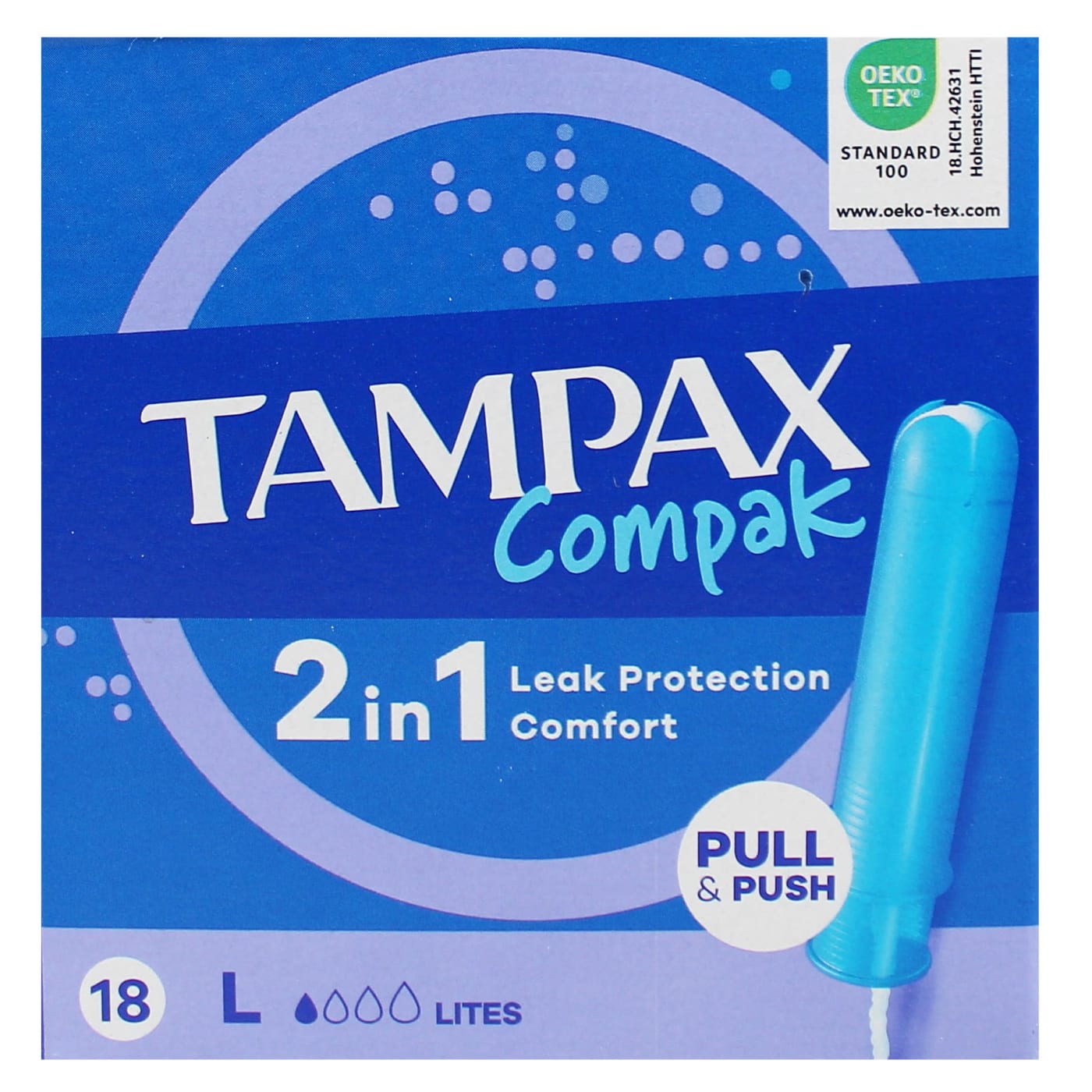TAMPAX COMPAK LITES 18'S