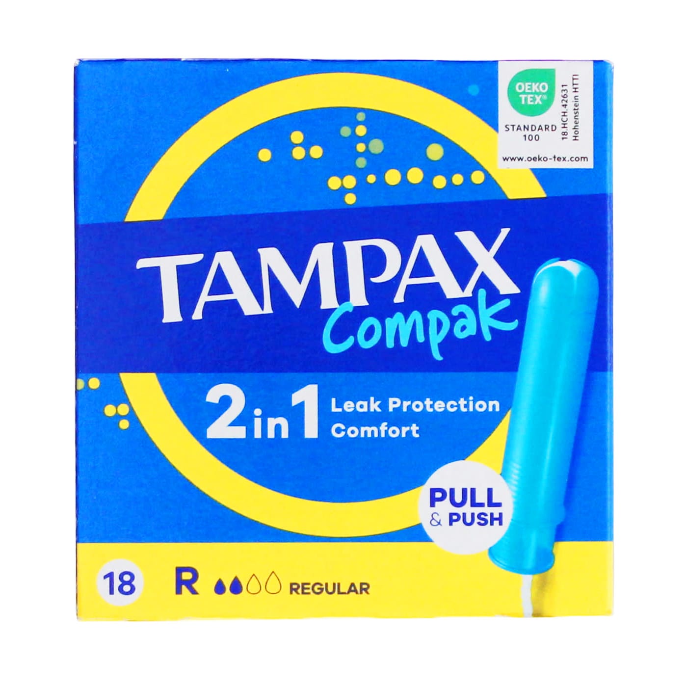 TAMPAX COMPAK REGULAR 18'S