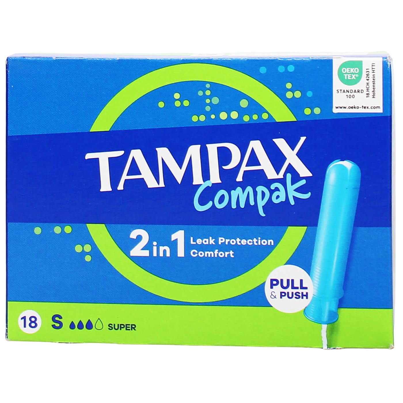 TAMPAX COMPAK SUPER 18'S