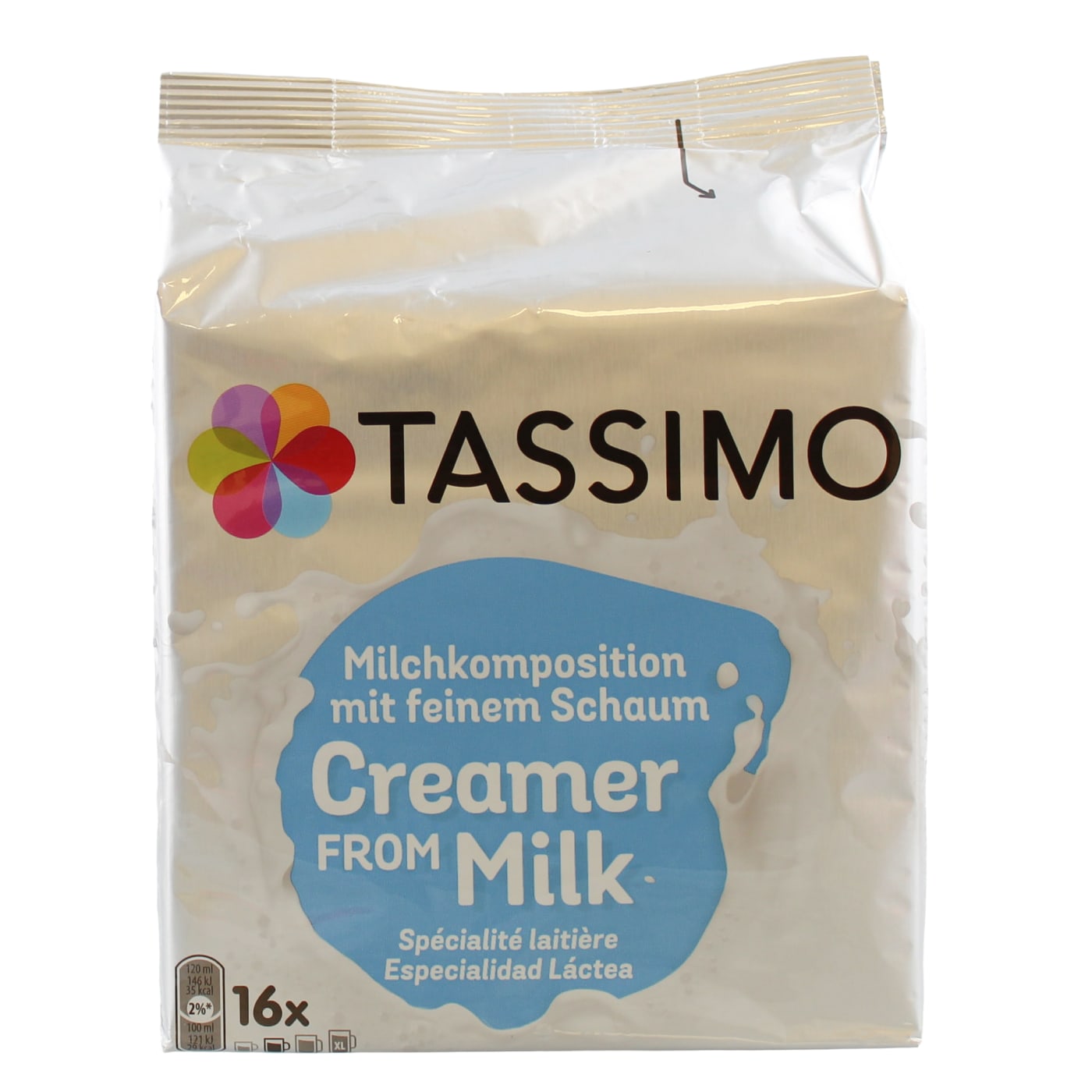 TASSIMO MILK CREAMER COFFEE PODS 16'S