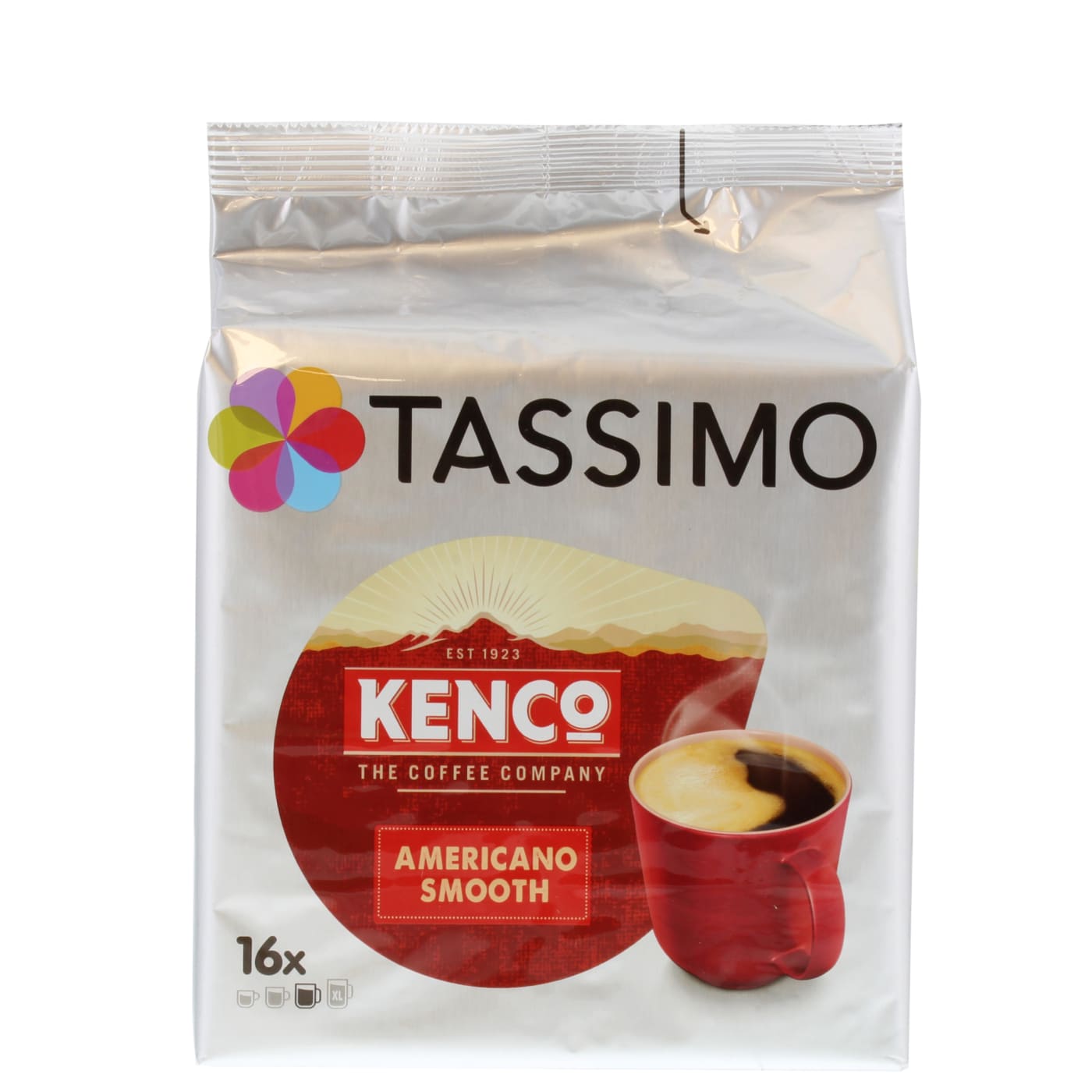TASSIMO KENCO AMERICANO SMOOTH COFFEE PODS 16'S