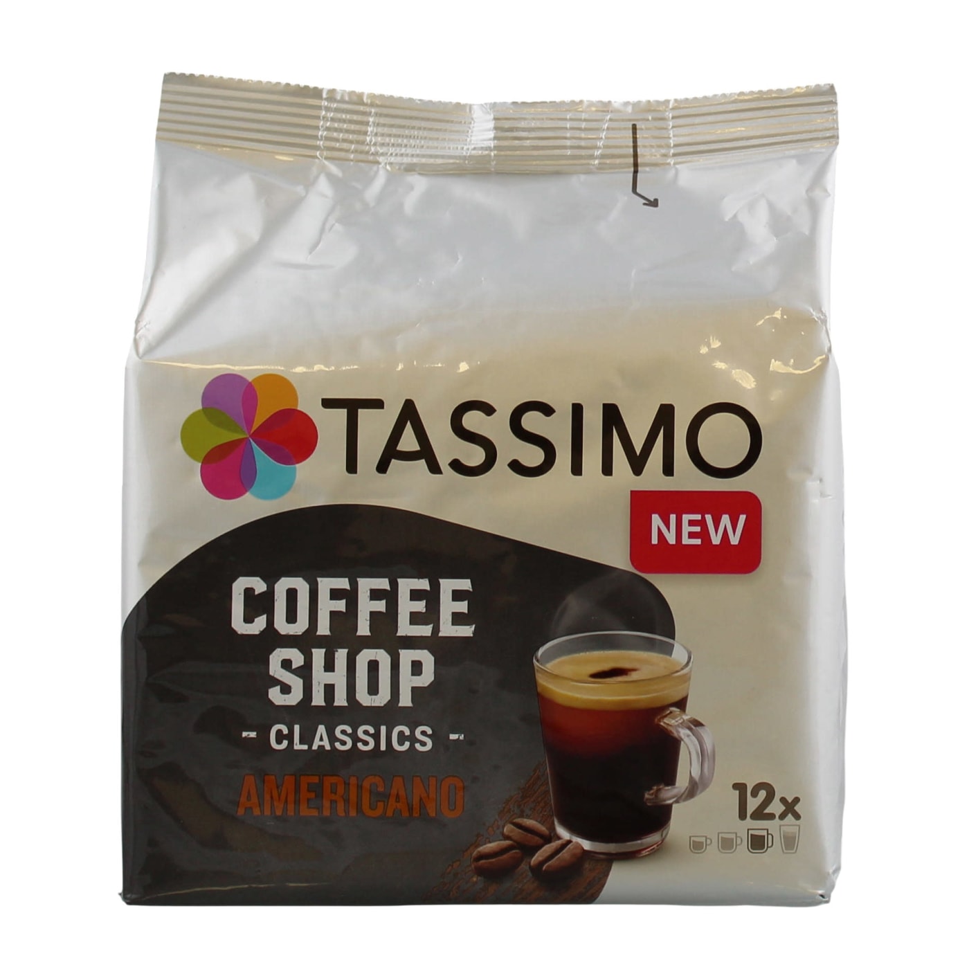 TASSIMO AMERICANO COFFEE SHOP CLASSICS COFFEE PODS 12'S