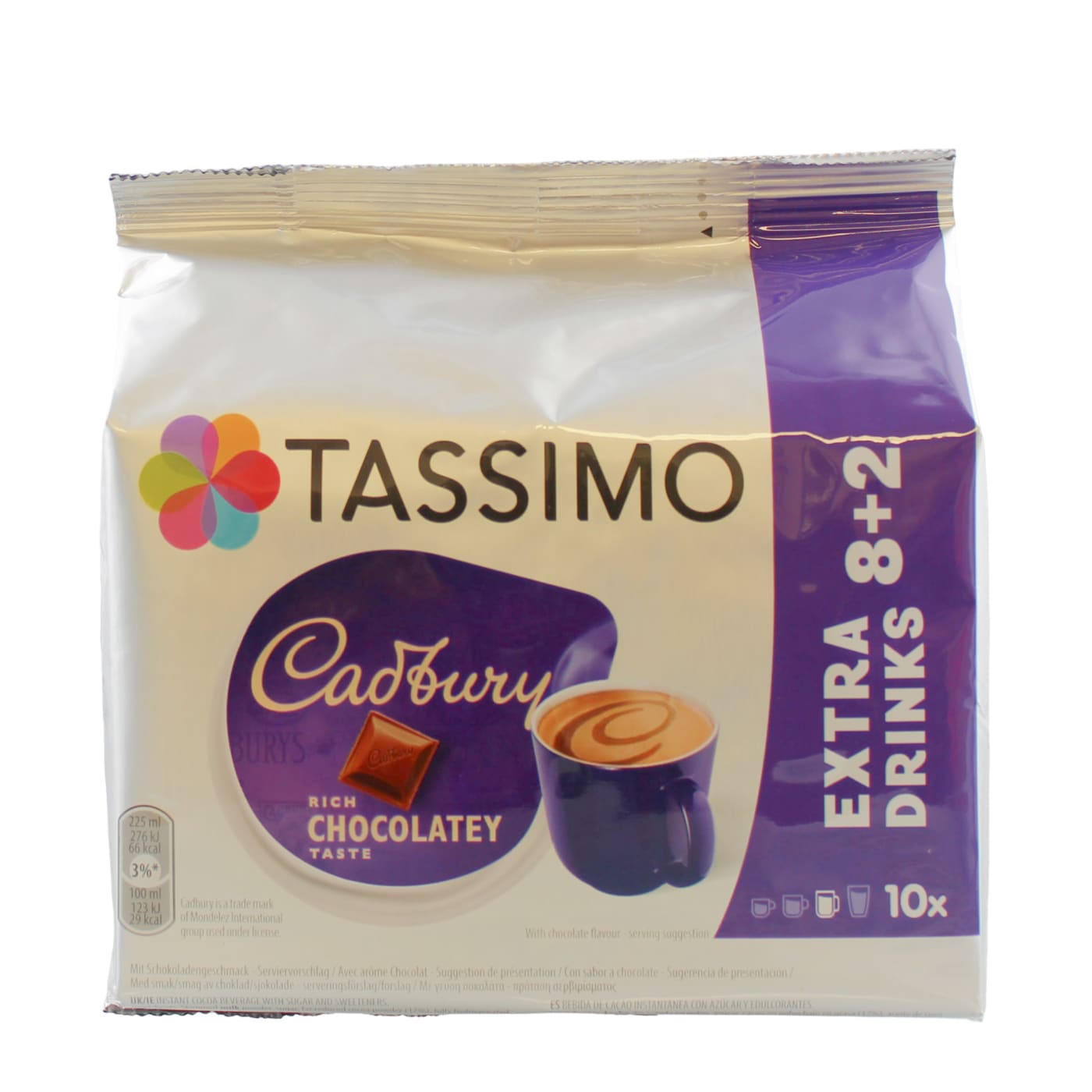 TASSIMO CADBURY HOT CHOCOLATE PODS 10'S