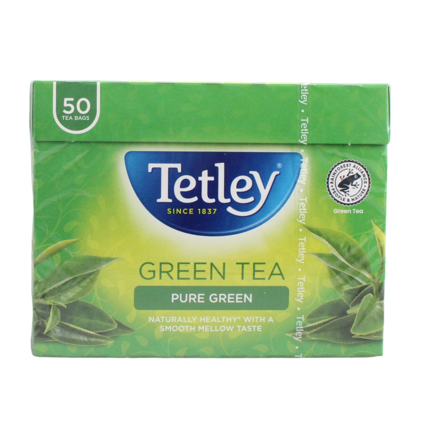 TETLEY PURE GREEN TEA BAGS 50'S