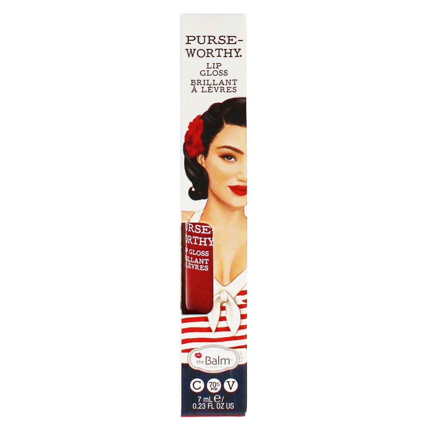 THEBALM PURSEWORTHY L/GLOSS RED