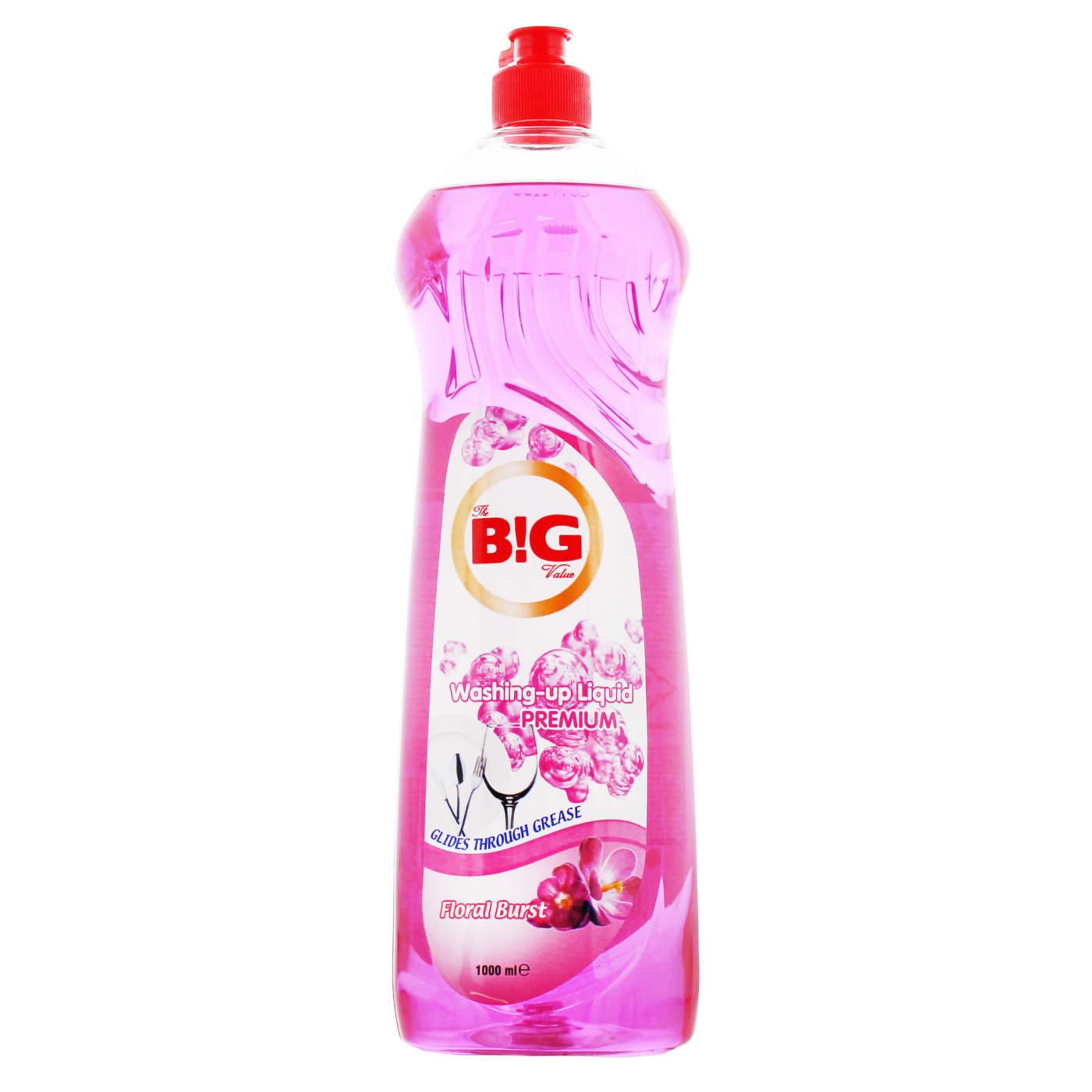 THE B!G VALUE 1L WASHING UP LIQUID PREMIUM FLORAL BURST