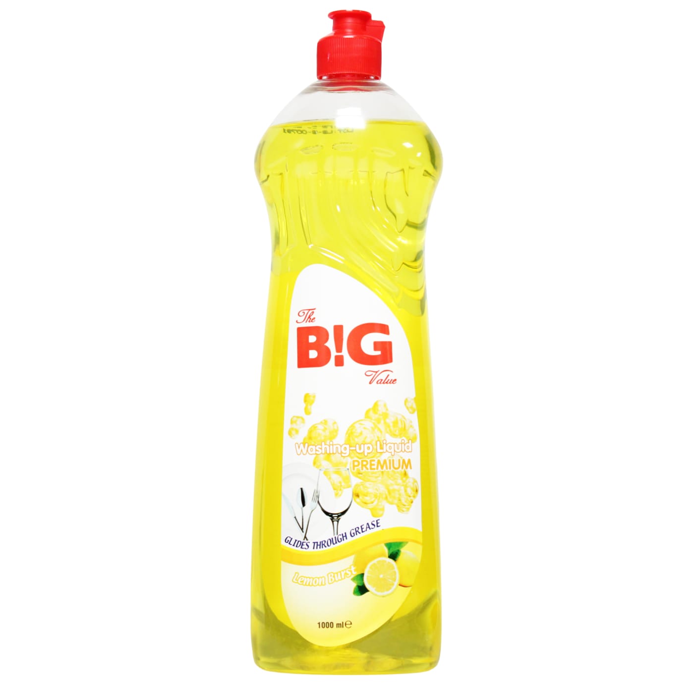 THE B!G VALUE 1L WASHING UP LIQUID PREMIUM LEMON BURST