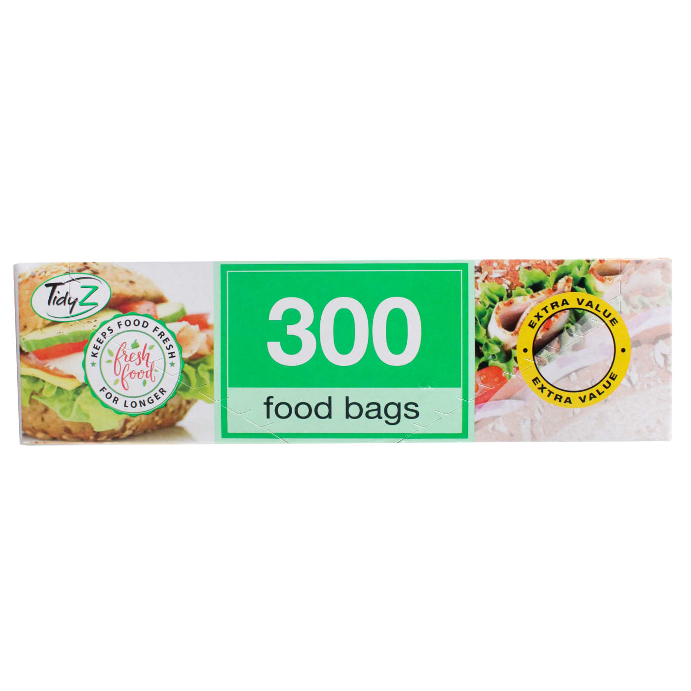 TIDYZ FOOD BAGS STANDARD STRENGTH 300'S