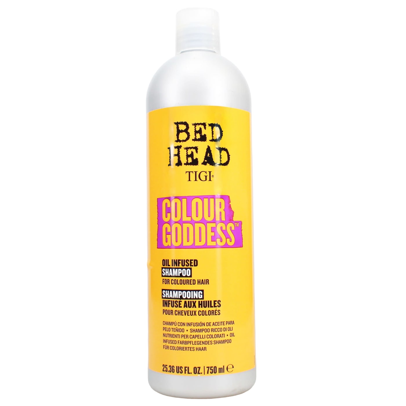 TIGI BED HEAD SHAMPOO COLOUR GODDESS OIL INFUSED 750ML