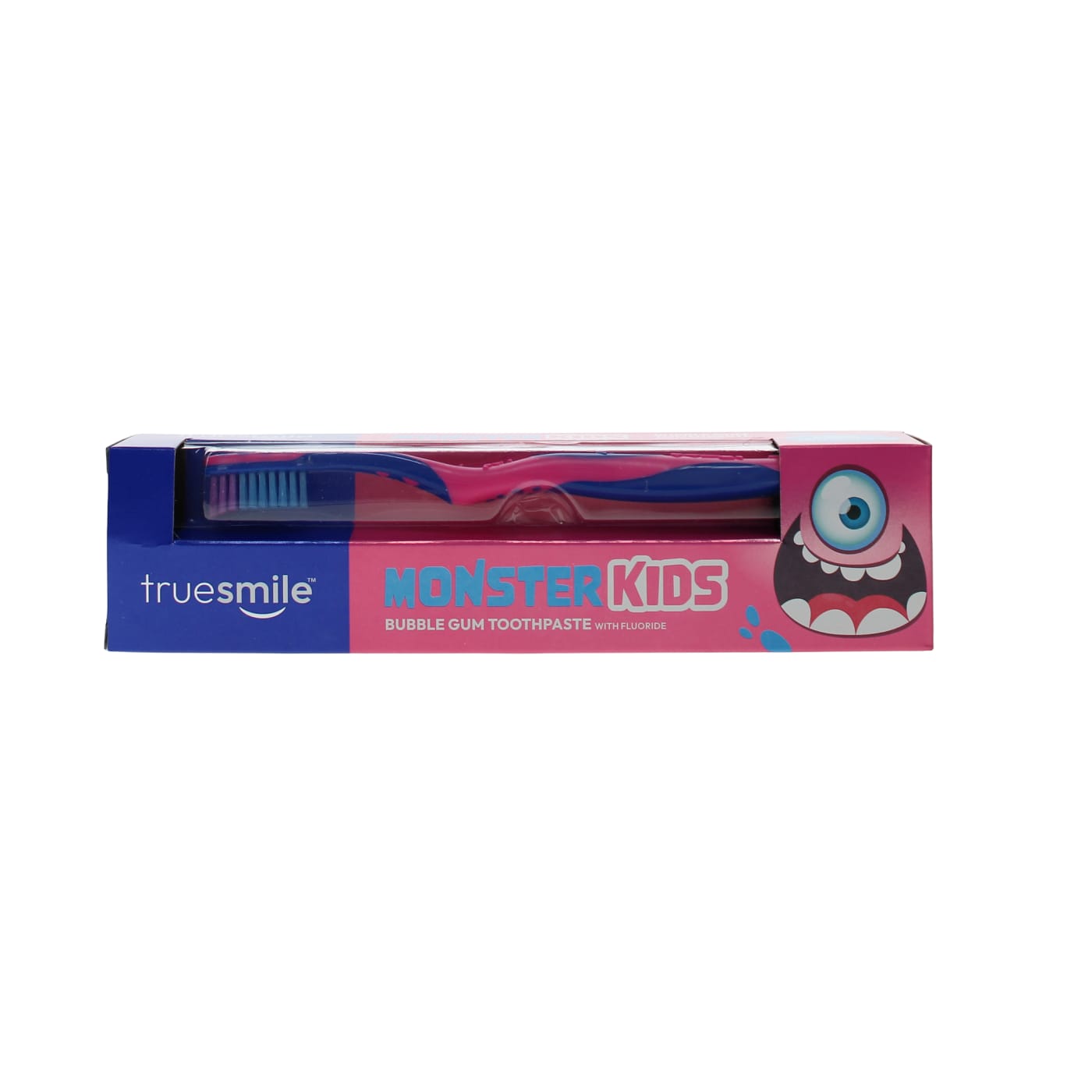 TRUESMILE KIDS TOOTHPASTE & TOOTHBRUSH BUBBLEGUM 75ML