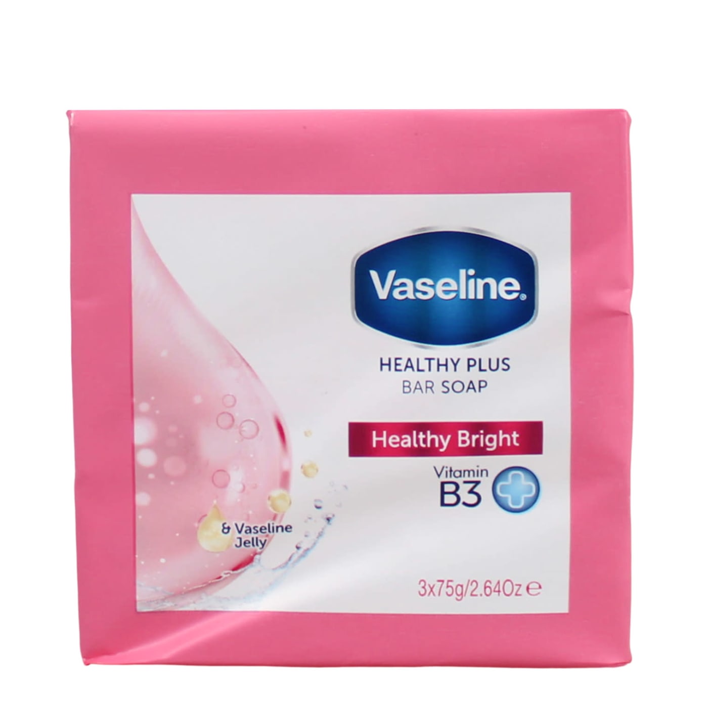 VASELINE 3X75G SOAP BARS HEALTHY BRIGHT