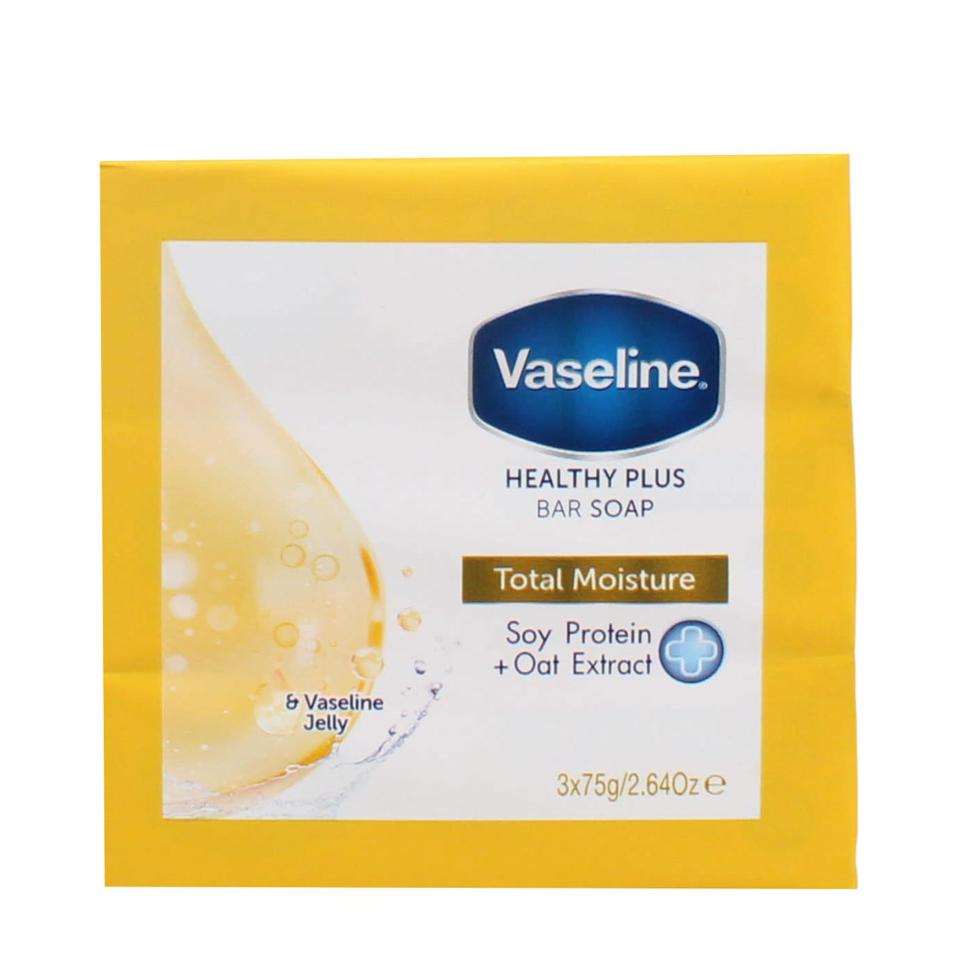VASELINE 3X75G SOAP BARS TOTAL MOISTURE