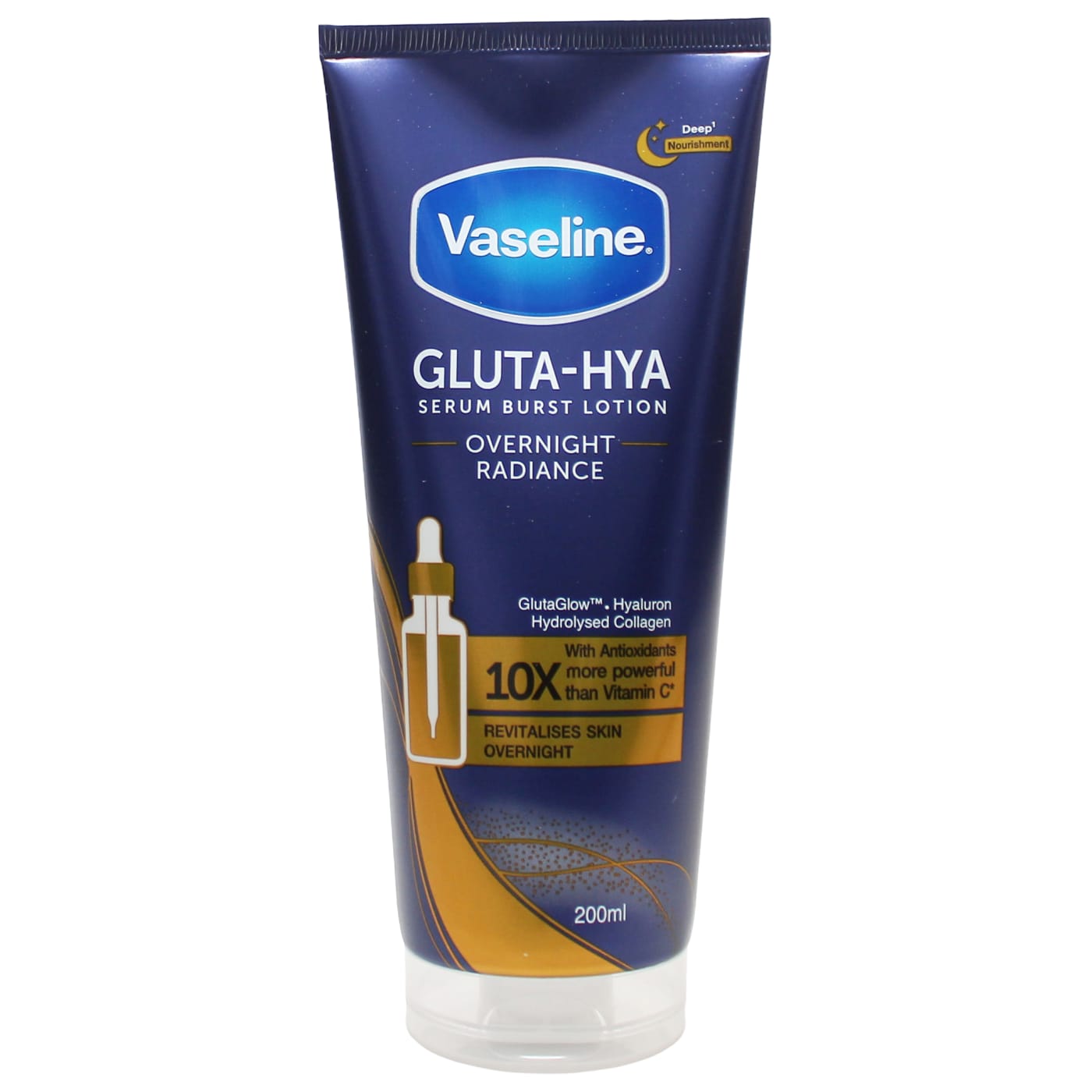 VASELINE GLUTA-HYA SERUM BURST LOTION OVERNIGHT RADIANCE 200ML