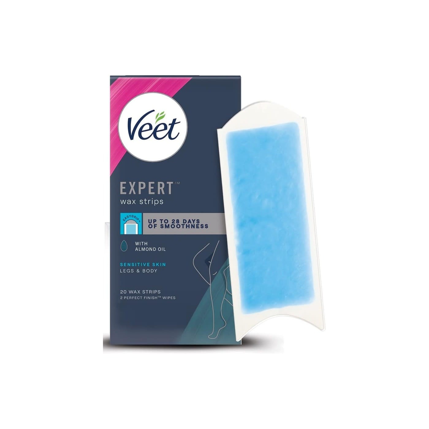 VEET EXPERT WAX STRIPS LEGS & BODY 20'S
