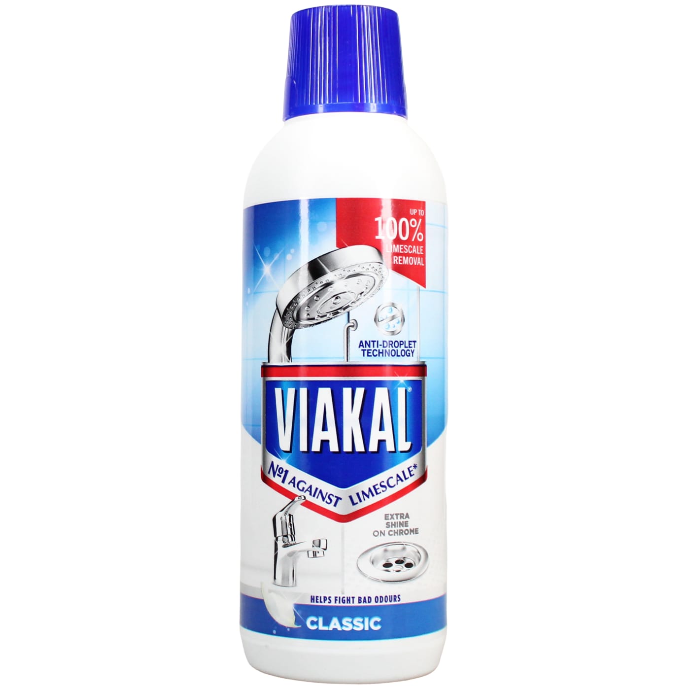 VIAKAL BATHROOM LIMESCALE REMOVER LIQUID CLASSIC 500ML