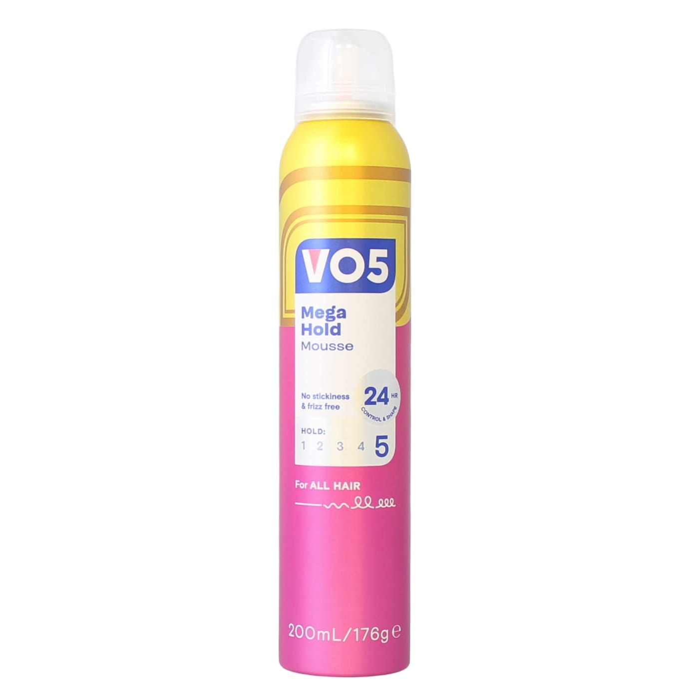 VO5 MOUSSE MEGA HOLD (NEW PACK) 200ML